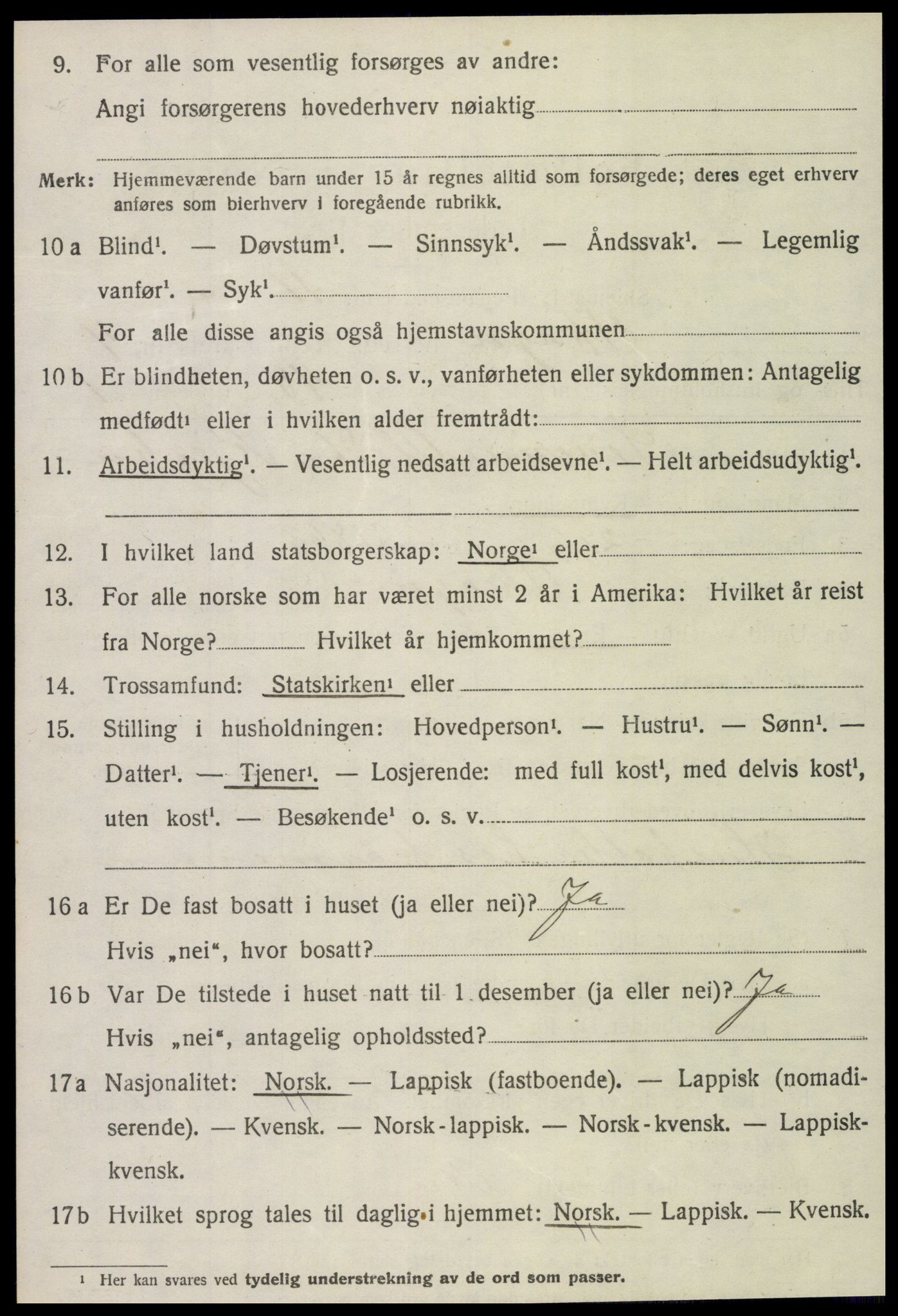 SAT, 1920 census for Skogn, 1920, p. 5938