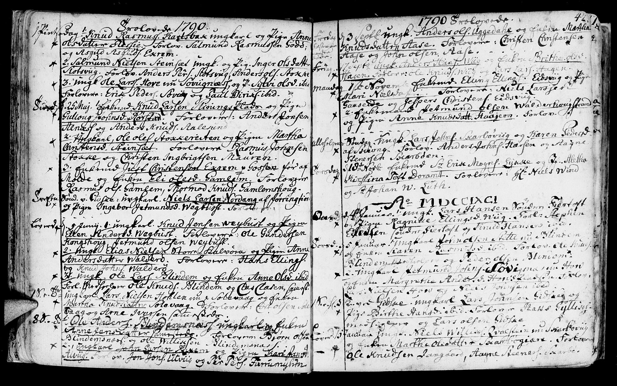 Ministerialprotokoller, klokkerbøker og fødselsregistre - Møre og Romsdal, SAT/A-1454/528/L0392: Parish register (official) no. 528A03, 1762-1800, p. 42