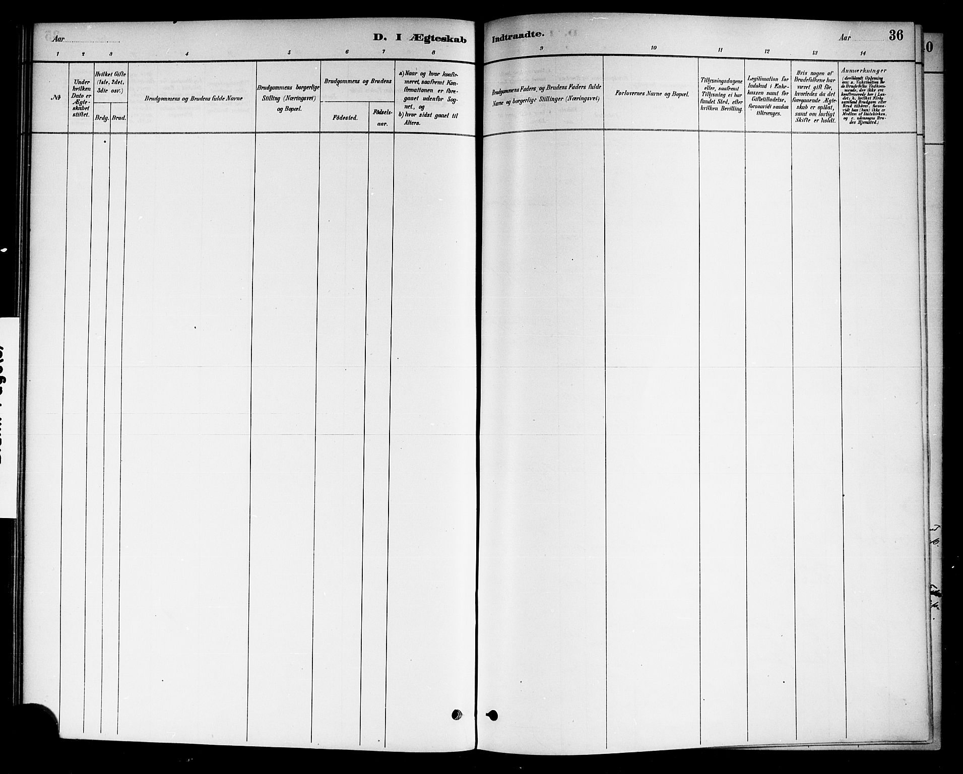 Drangedal kirkebøker, SAKO/A-258/F/Fa/L0011: Parish register (official) no. 11 /1, 1885-1894, p. 36