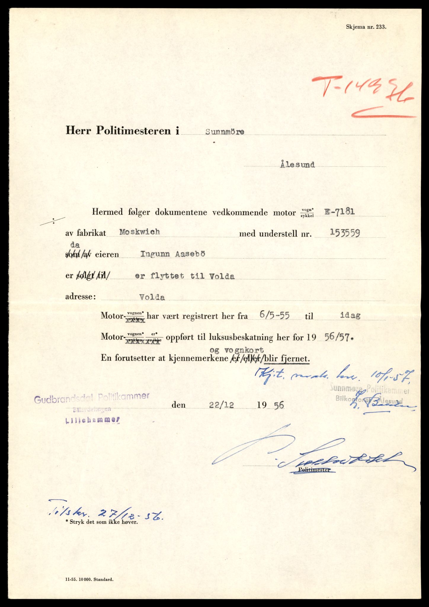 Møre og Romsdal vegkontor - Ålesund trafikkstasjon, AV/SAT-A-4099/F/Fe/L0049: Registreringskort for kjøretøy T 14864 - T 18613, 1927-1998, p. 1665