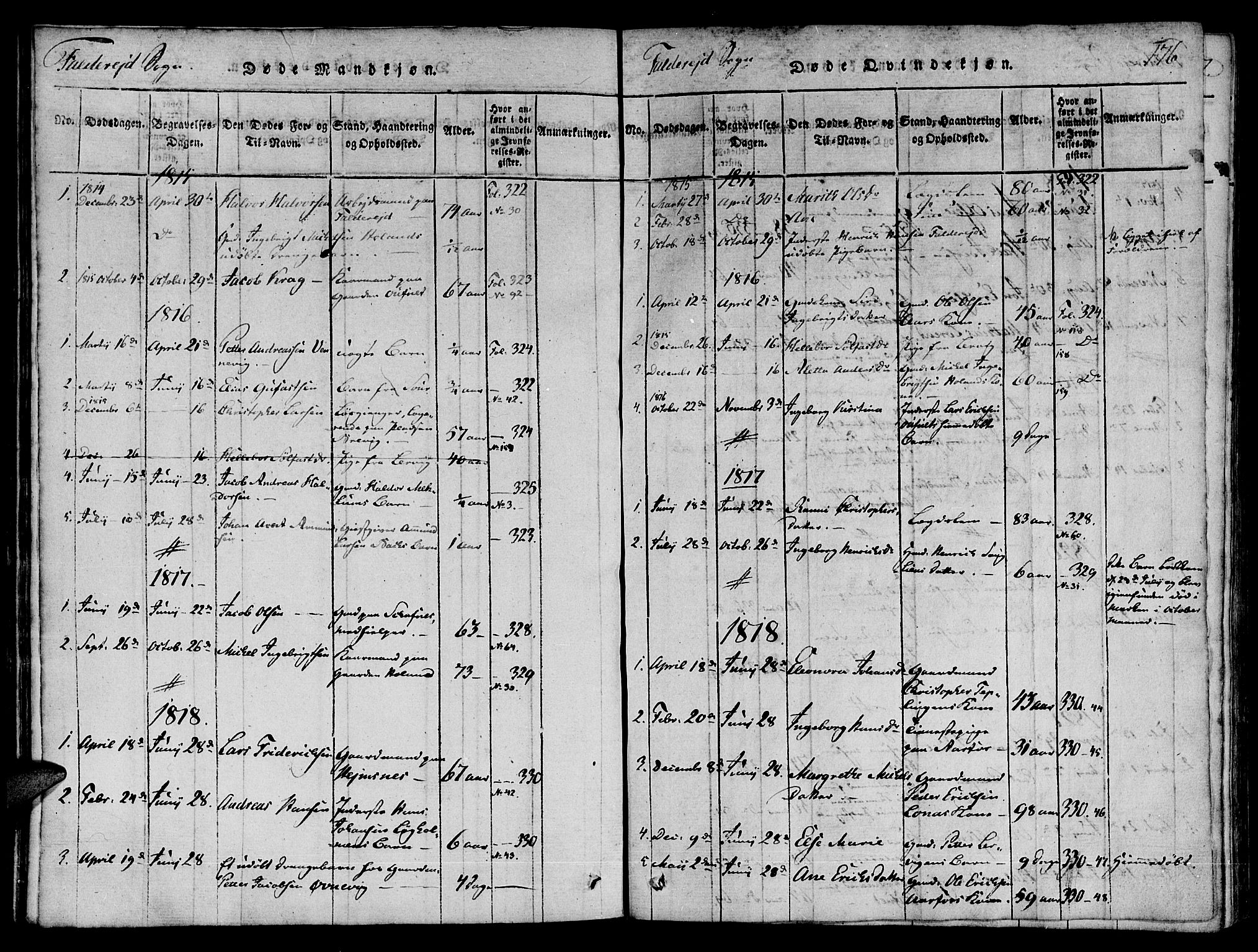 Ministerialprotokoller, klokkerbøker og fødselsregistre - Nord-Trøndelag, SAT/A-1458/780/L0636: Parish register (official) no. 780A03 /3, 1815-1829, p. 176