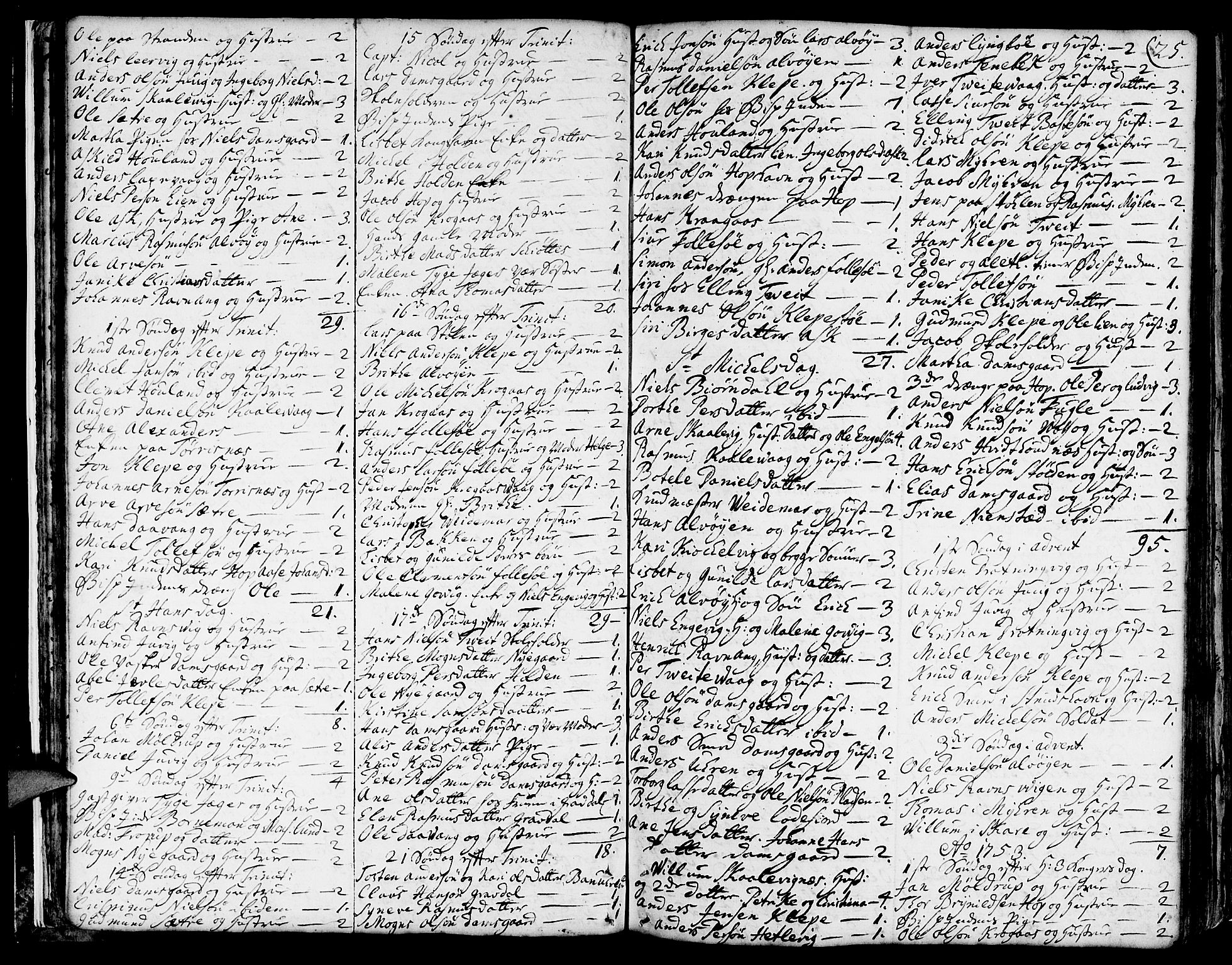 Askøy Sokneprestembete, SAB/A-74101/H/Ha/Haa/Haaa/L0001: Parish register (official) no. A 1, 1742-1818, p. 25