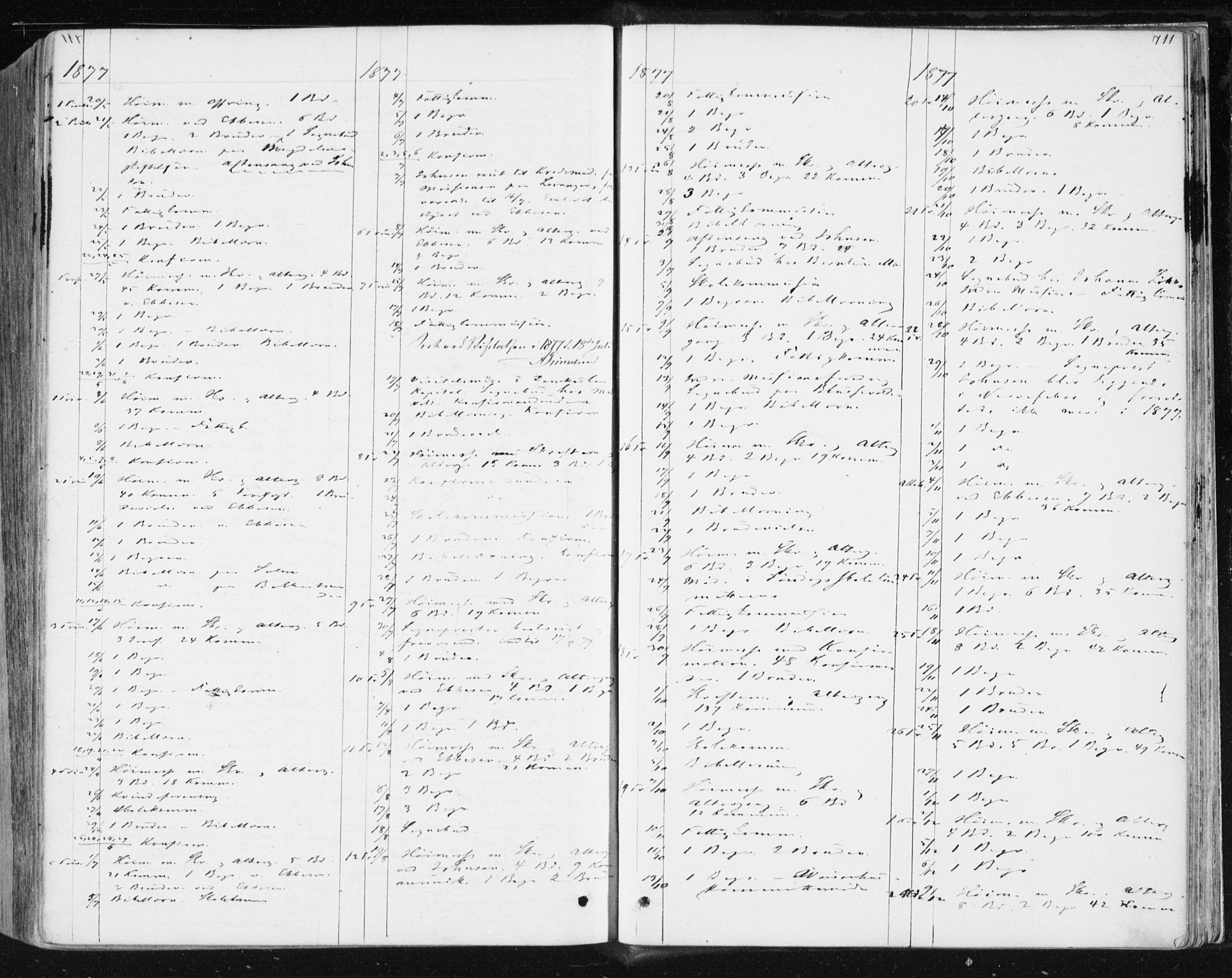 Ministerialprotokoller, klokkerbøker og fødselsregistre - Sør-Trøndelag, SAT/A-1456/604/L0186: Parish register (official) no. 604A07, 1866-1877, p. 711