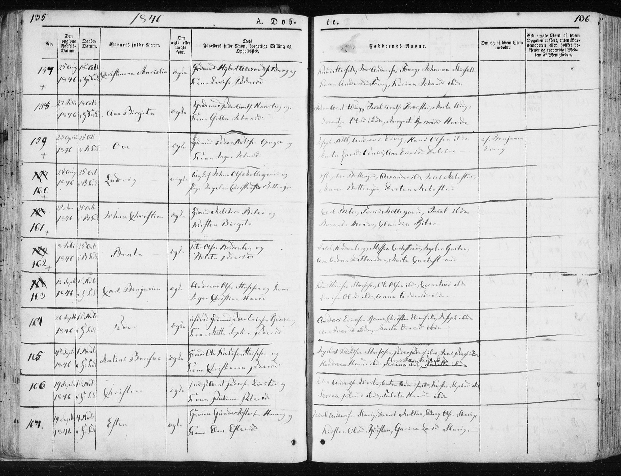 Ministerialprotokoller, klokkerbøker og fødselsregistre - Sør-Trøndelag, SAT/A-1456/659/L0736: Parish register (official) no. 659A06, 1842-1856, p. 135-136