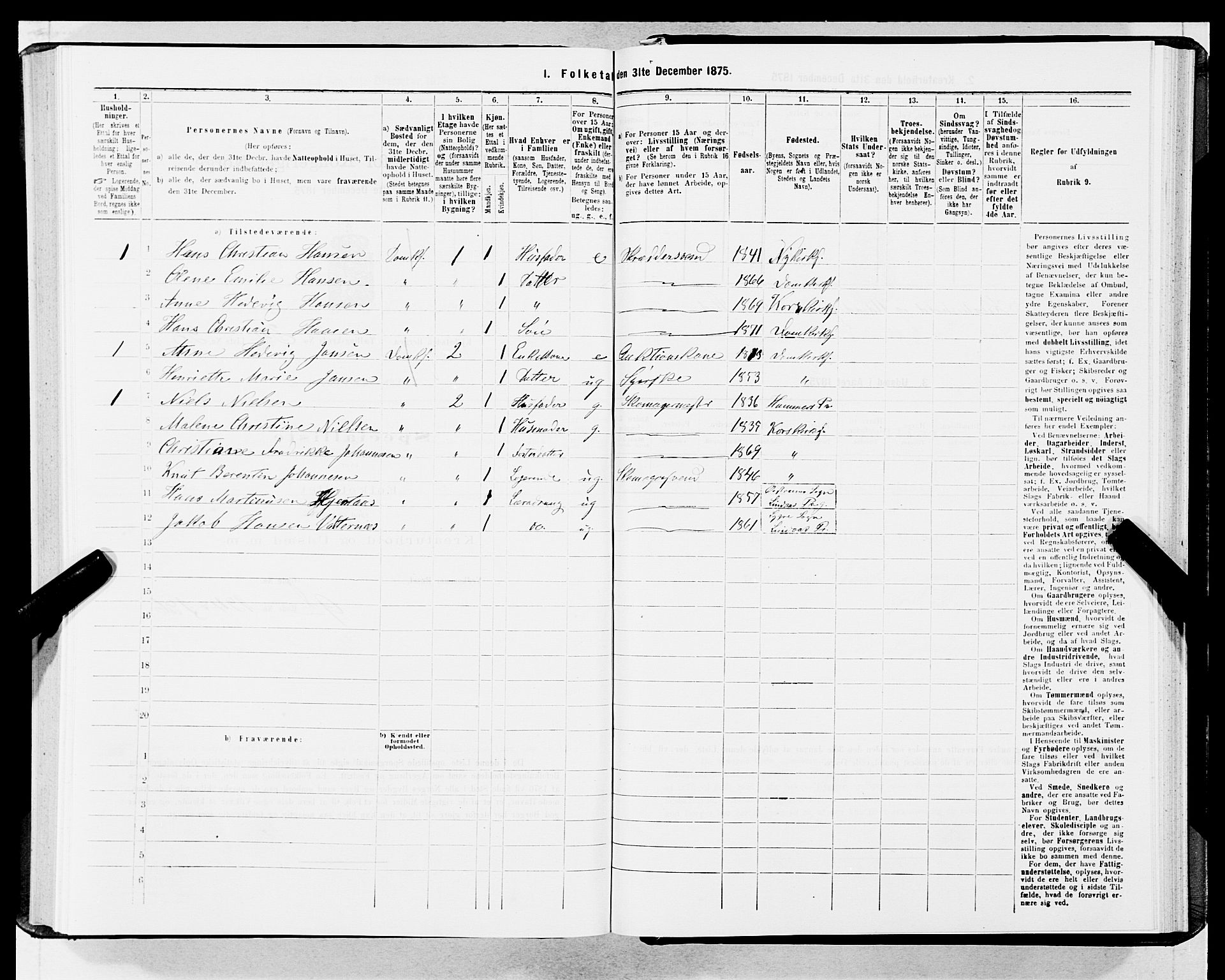 SAB, 1875 census for 1301 Bergen, 1875, p. 1777