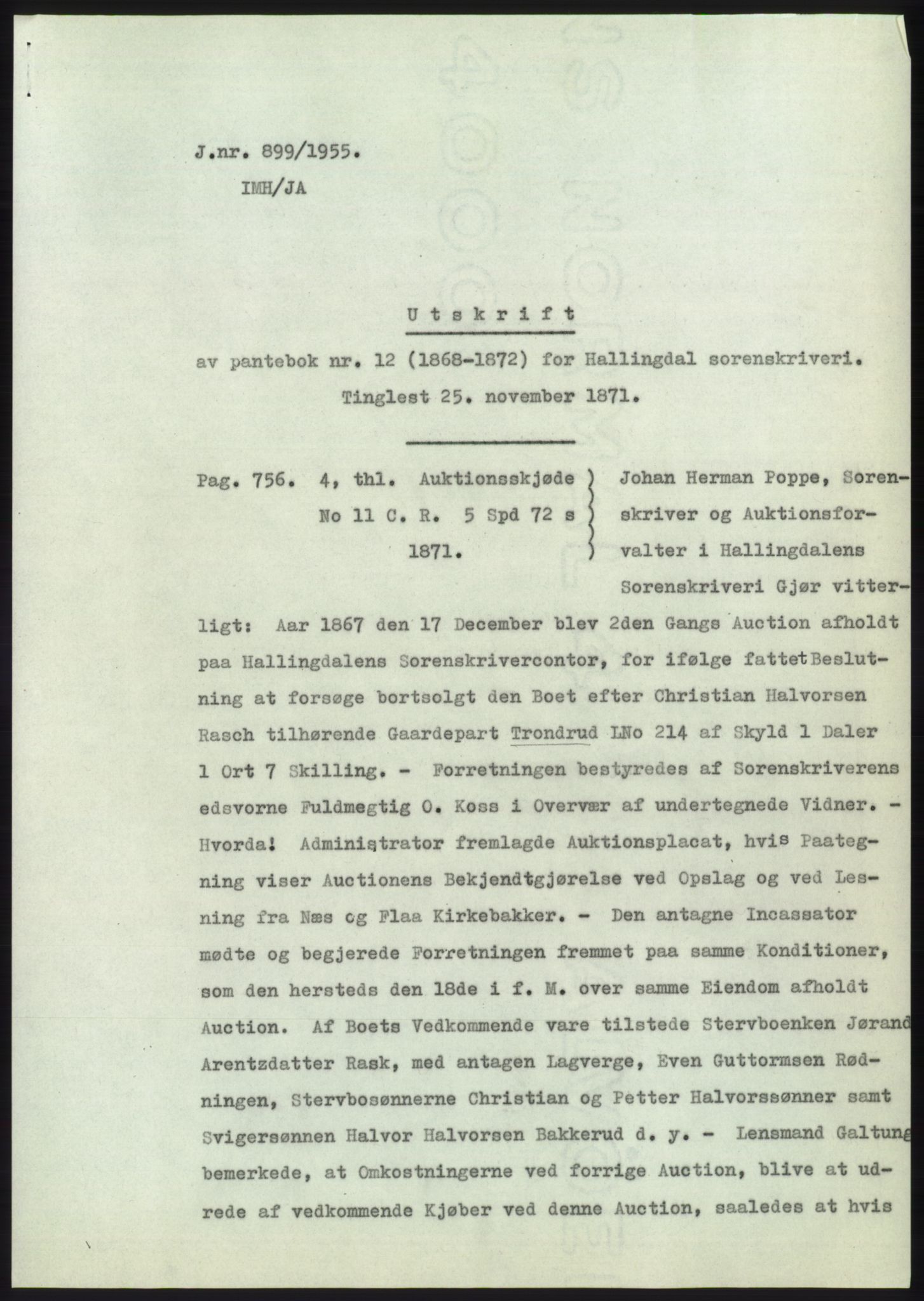 Statsarkivet i Kongsberg, SAKO/A-0001, 1955, p. 102