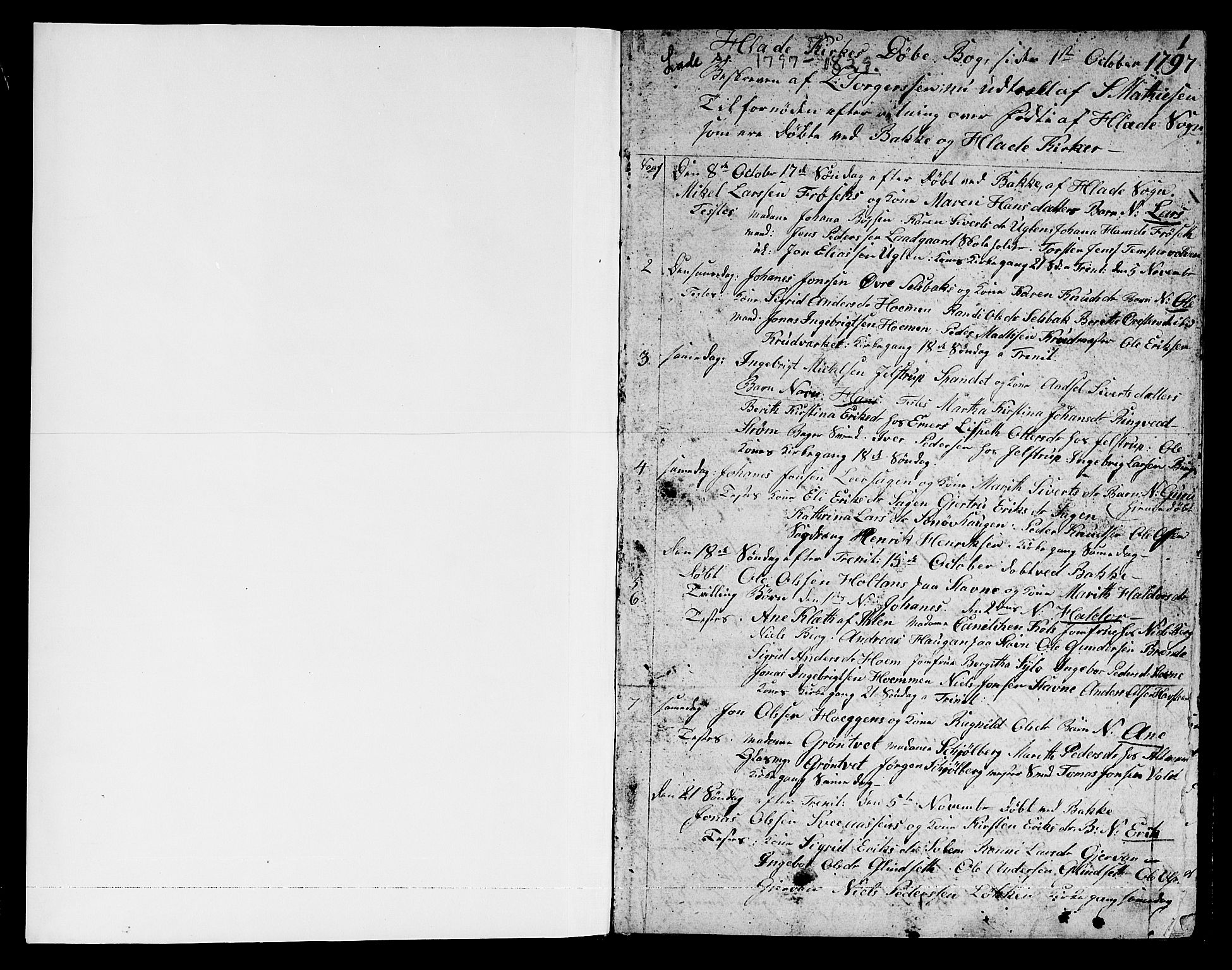 Ministerialprotokoller, klokkerbøker og fødselsregistre - Sør-Trøndelag, SAT/A-1456/606/L0306: Parish register (copy) no. 606C02, 1797-1829, p. 0-1
