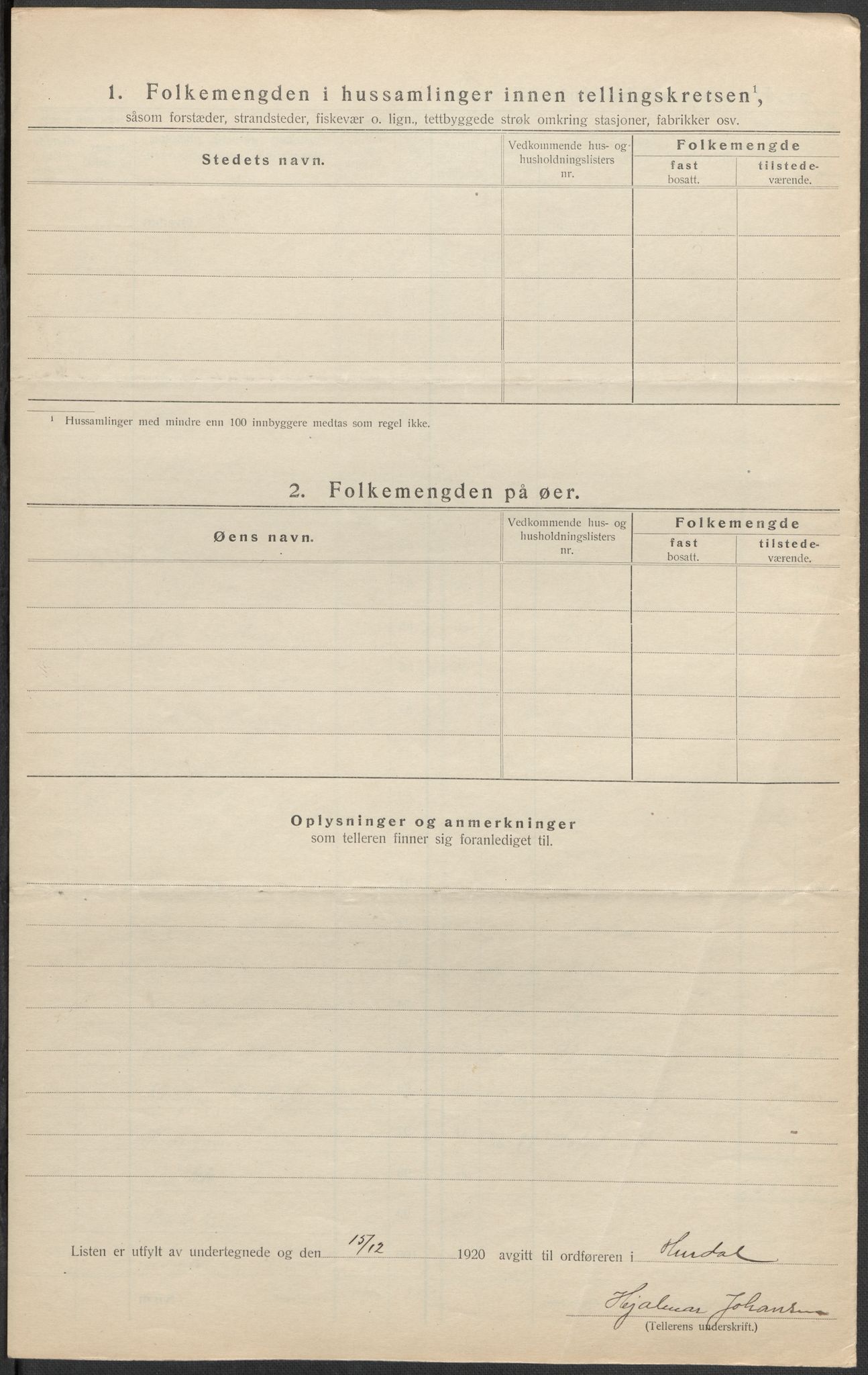 SAO, 1920 census for Hurdal, 1920, p. 16