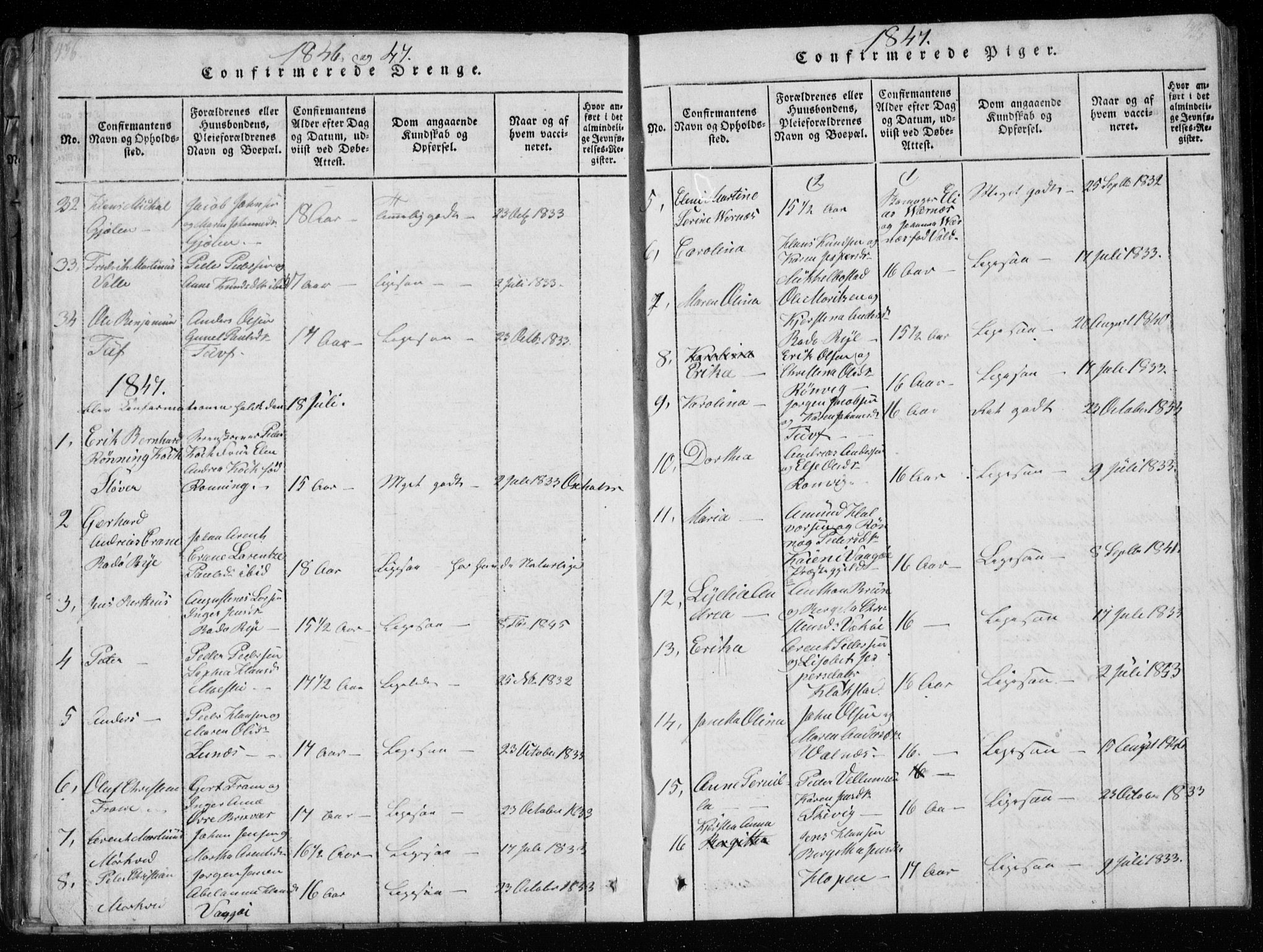 Ministerialprotokoller, klokkerbøker og fødselsregistre - Nordland, AV/SAT-A-1459/801/L0026: Parish register (copy) no. 801C01, 1820-1855, p. 436-437