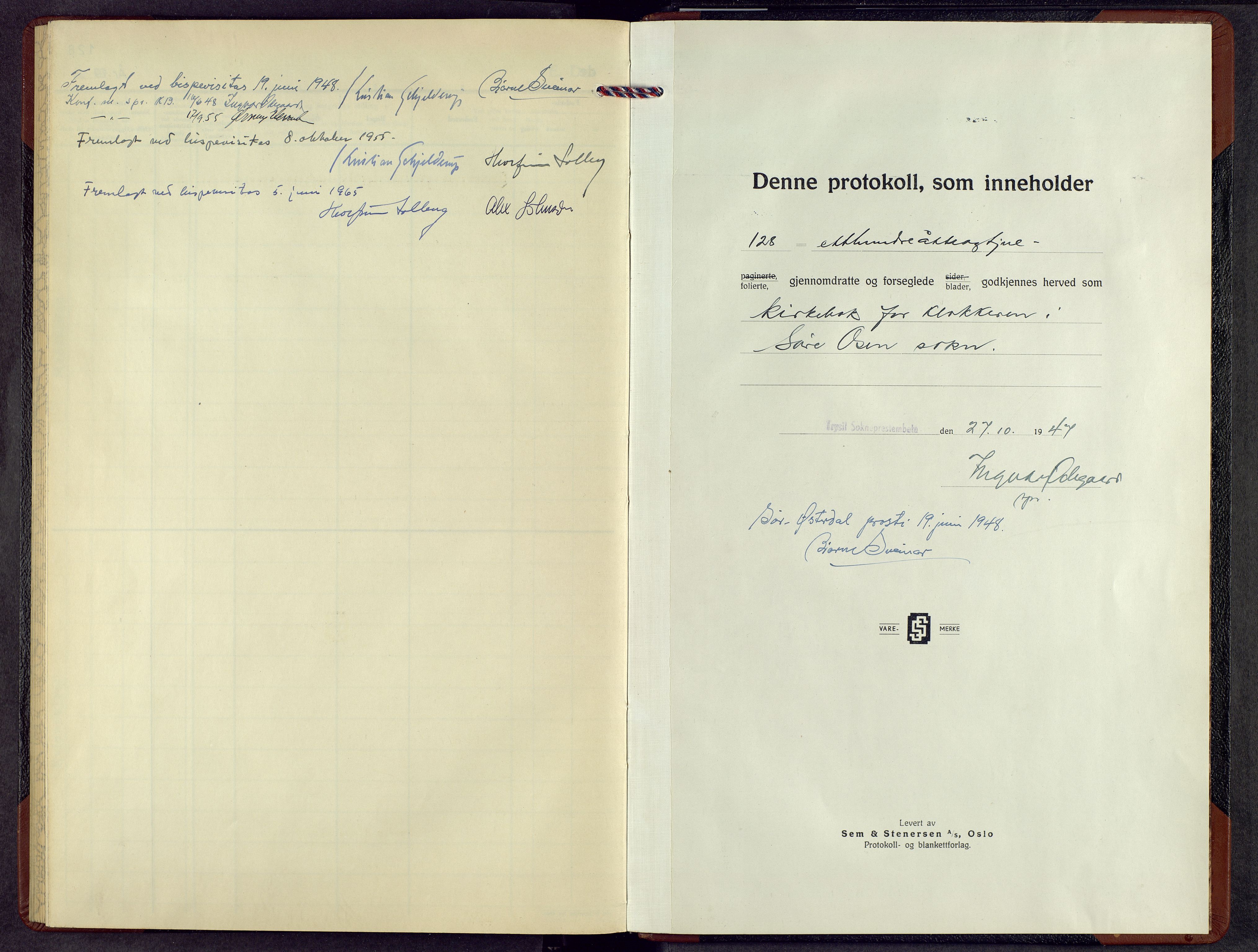 Trysil prestekontor, SAH/PREST-046/H/Ha/Hab/L0016: Parish register (copy) no. 16, 1946-1965