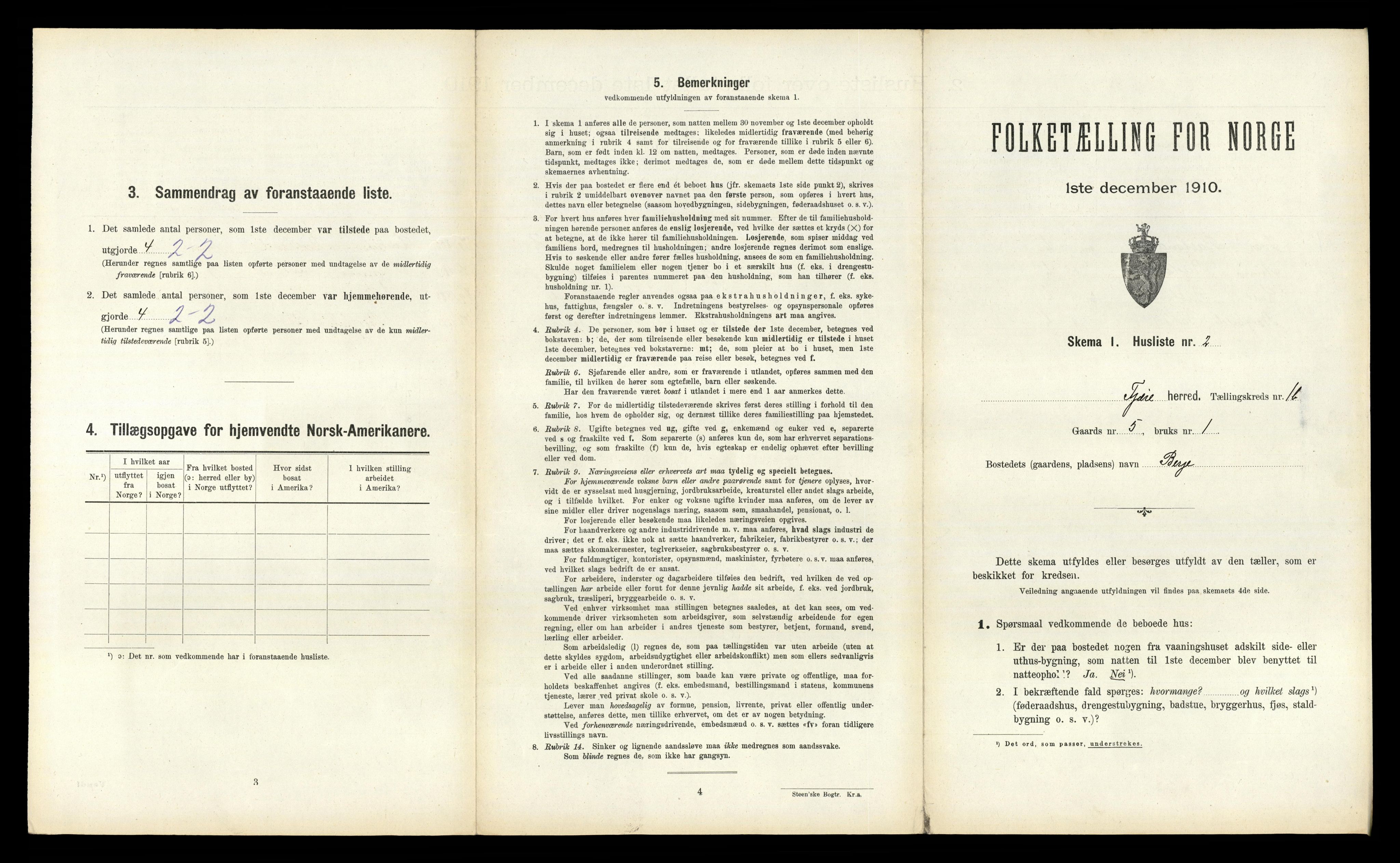 RA, 1910 census for Fjære, 1910, p. 241