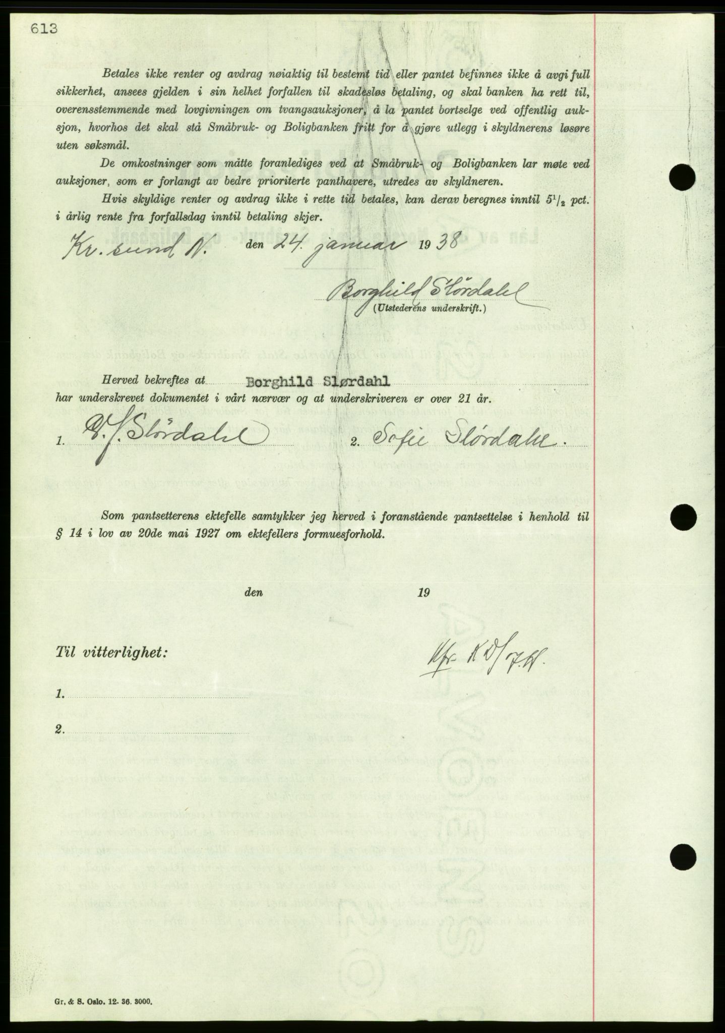 Nordmøre sorenskriveri, AV/SAT-A-4132/1/2/2Ca/L0092: Mortgage book no. B82, 1937-1938, Diary no: : 182/1938