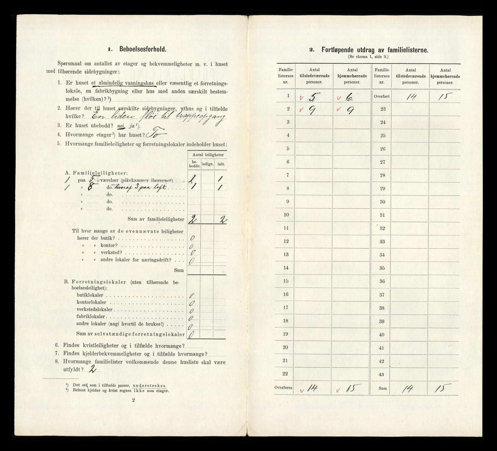 RA, 1910 census for Kristiansand, 1910, p. 257