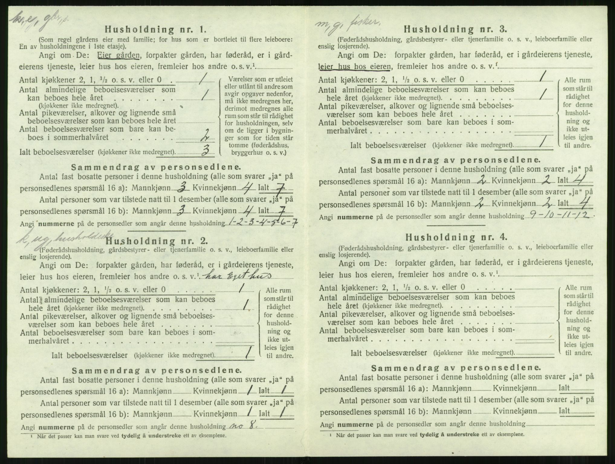 SAT, 1920 census for Aukra, 1920, p. 554