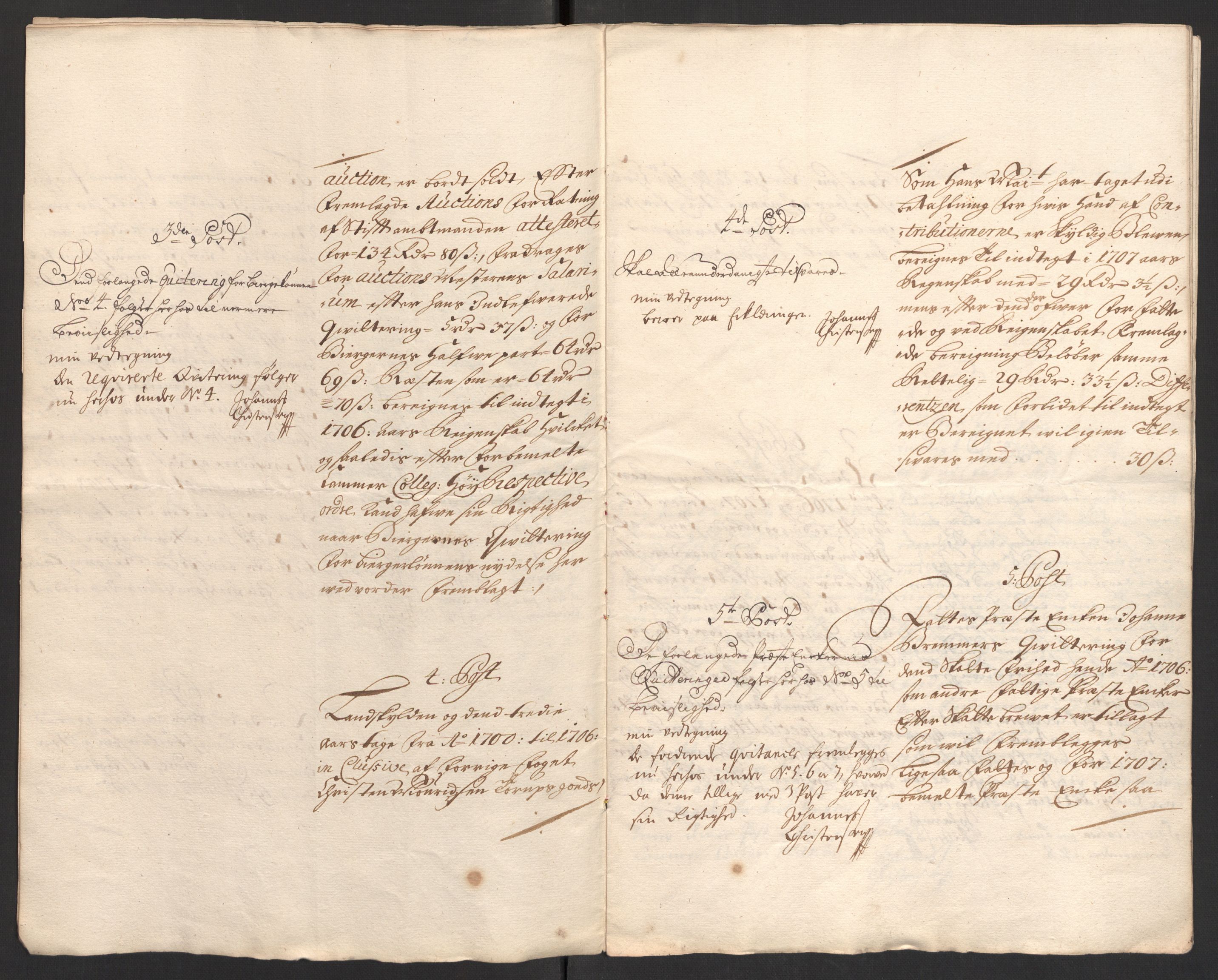 Rentekammeret inntil 1814, Reviderte regnskaper, Fogderegnskap, AV/RA-EA-4092/R39/L2318: Fogderegnskap Nedenes, 1706-1709, p. 395