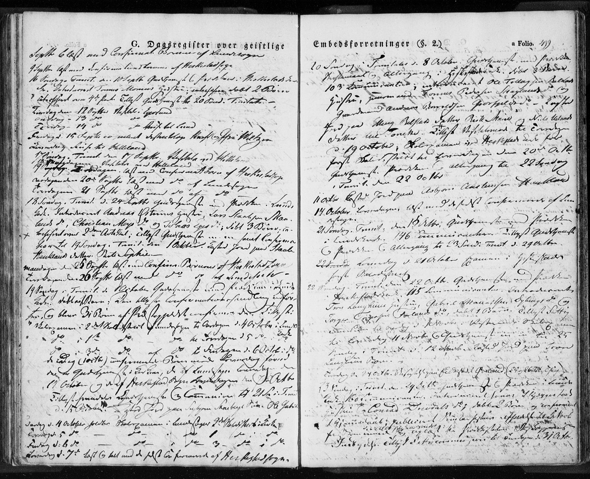 Lund sokneprestkontor, AV/SAST-A-101809/S06/L0008: Parish register (official) no. A 7.2, 1833-1854, p. 499