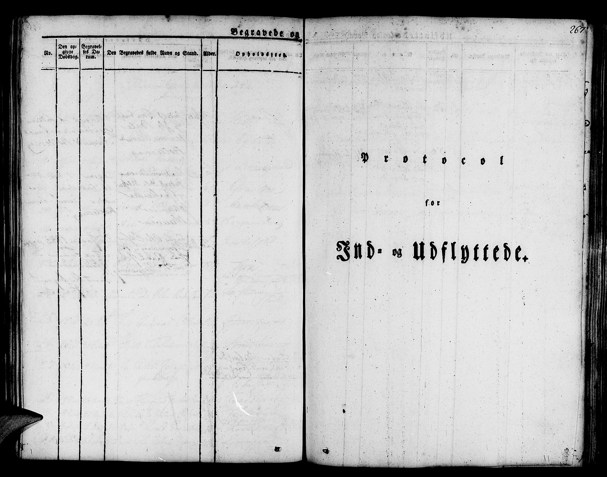 Askøy Sokneprestembete, SAB/A-74101/H/Ha/Haa/Haaa/L0004: Parish register (official) no. A 4, 1825-1845, p. 267