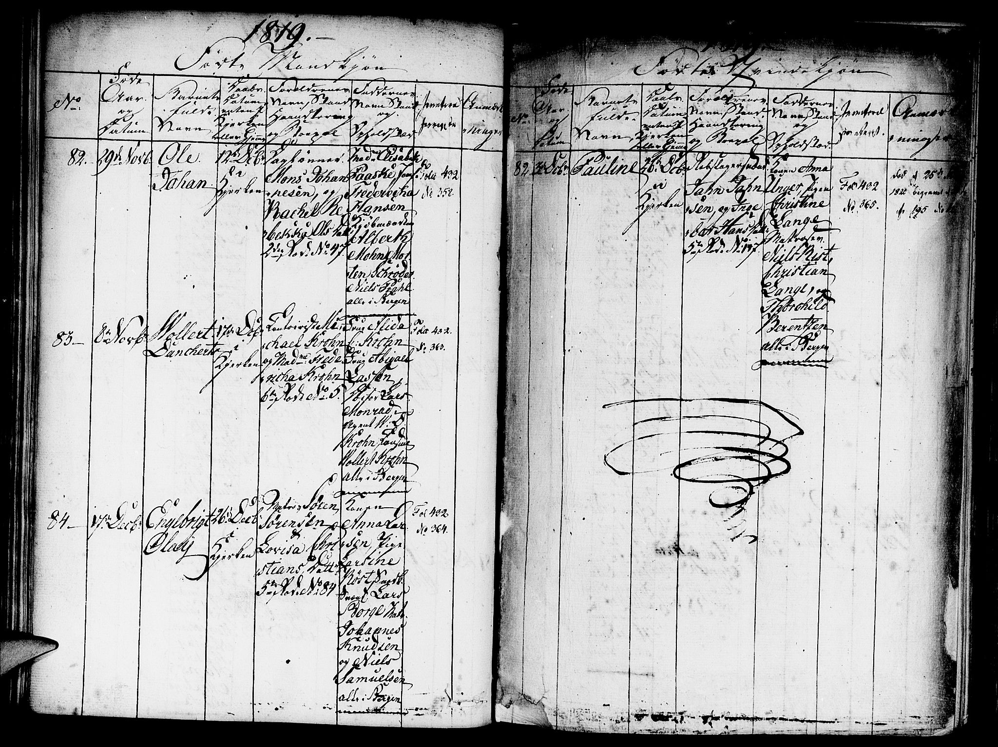 Nykirken Sokneprestembete, AV/SAB-A-77101/H/Haa/L0011: Parish register (official) no. A 11, 1816-1821, p. 102