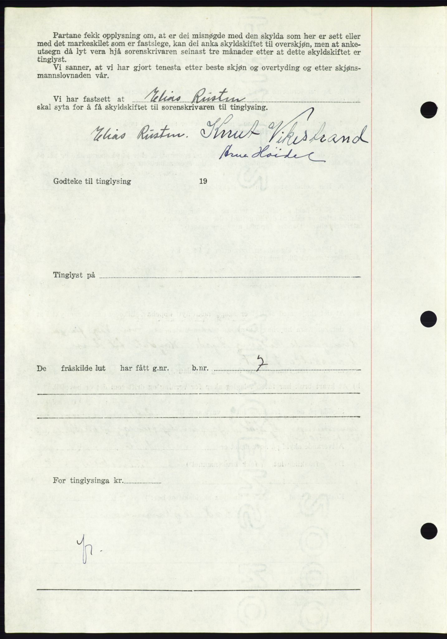 Søre Sunnmøre sorenskriveri, AV/SAT-A-4122/1/2/2C/L0105: Mortgage book no. 31A, 1956-1957, Diary no: : 68/1957