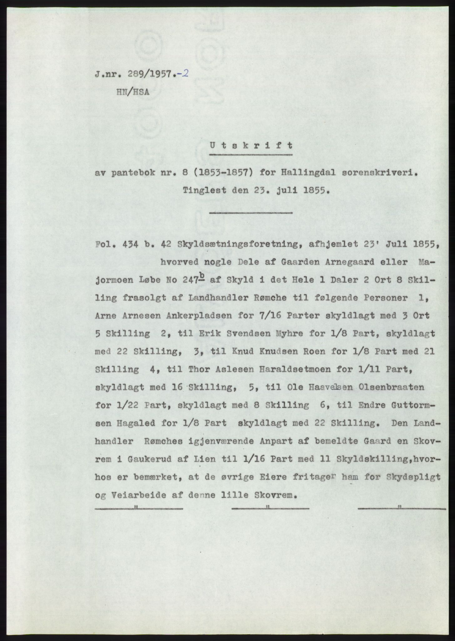 Statsarkivet i Kongsberg, SAKO/A-0001, 1956-1957, p. 357