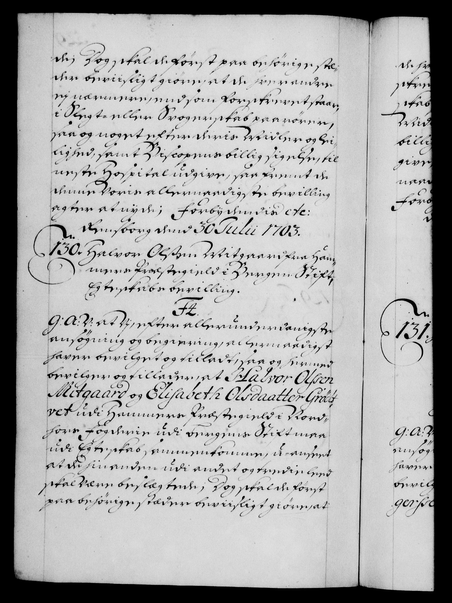 Danske Kanselli 1572-1799, AV/RA-EA-3023/F/Fc/Fca/Fcaa/L0018: Norske registre, 1699-1703, p. 529b
