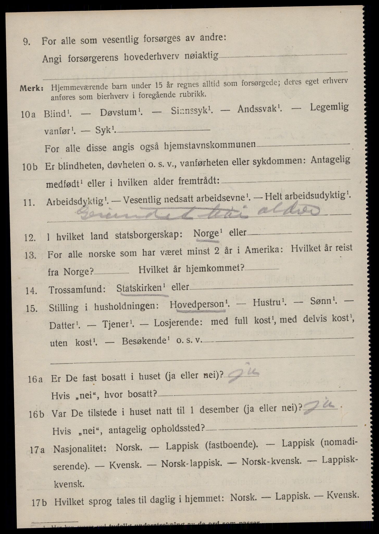 SAT, 1920 census for Sør-Frøya, 1920, p. 3388