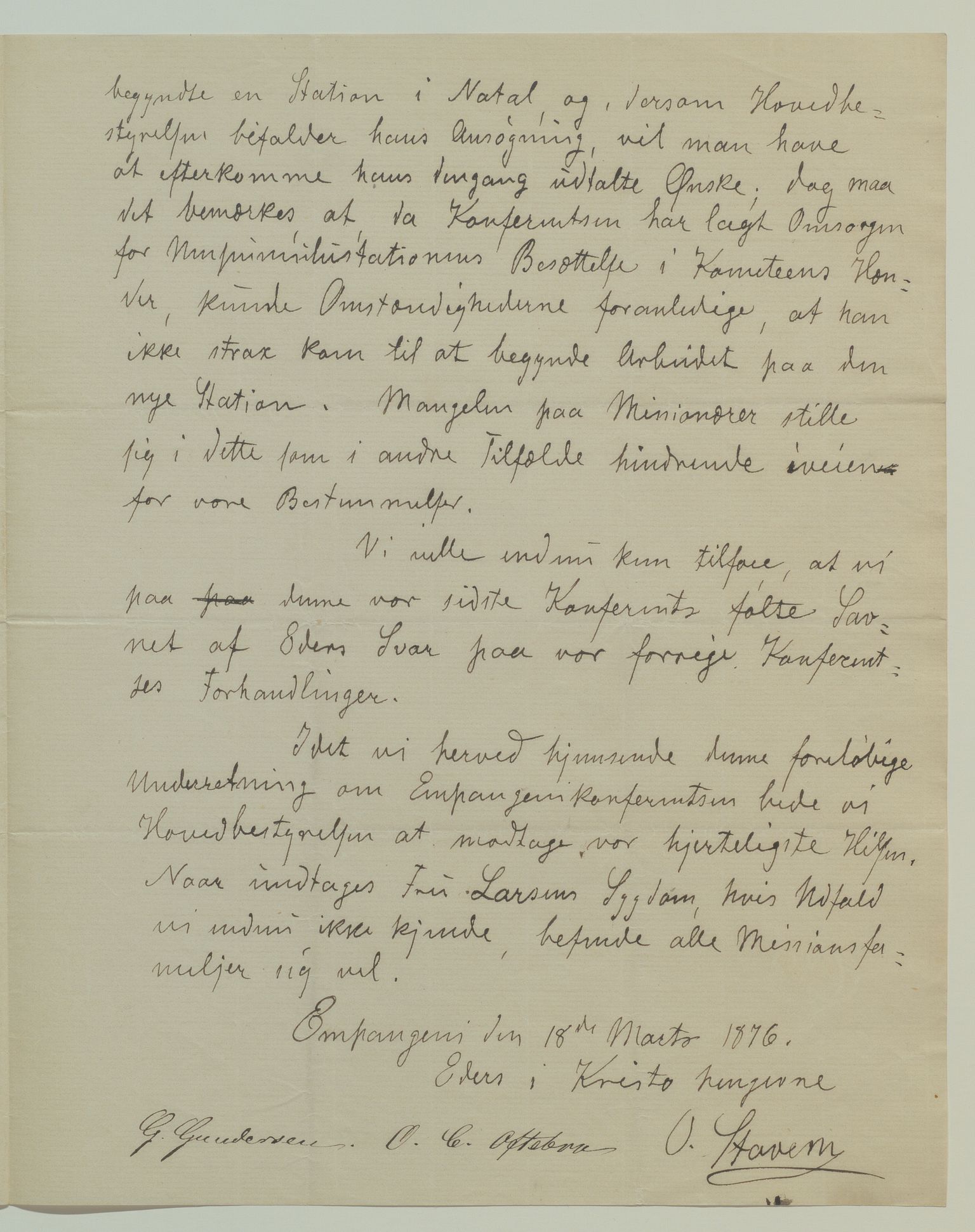 Det Norske Misjonsselskap - hovedadministrasjonen, VID/MA-A-1045/D/Da/Daa/L0035/0002: Konferansereferat og årsberetninger / Konferansereferat fra Sør-Afrika., 1876