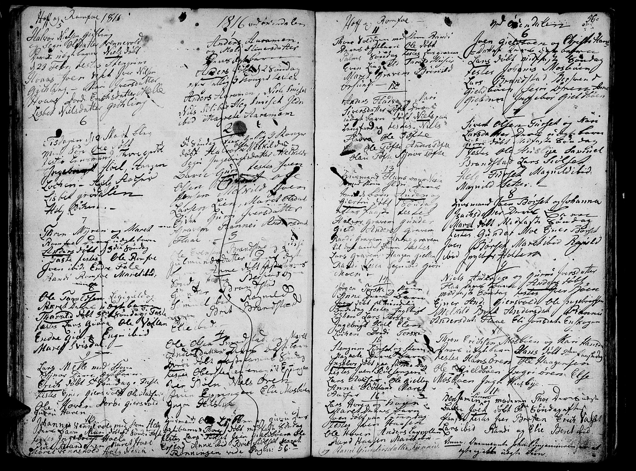 Ministerialprotokoller, klokkerbøker og fødselsregistre - Møre og Romsdal, SAT/A-1454/590/L1008: Parish register (official) no. 590A02, 1794-1820, p. 56