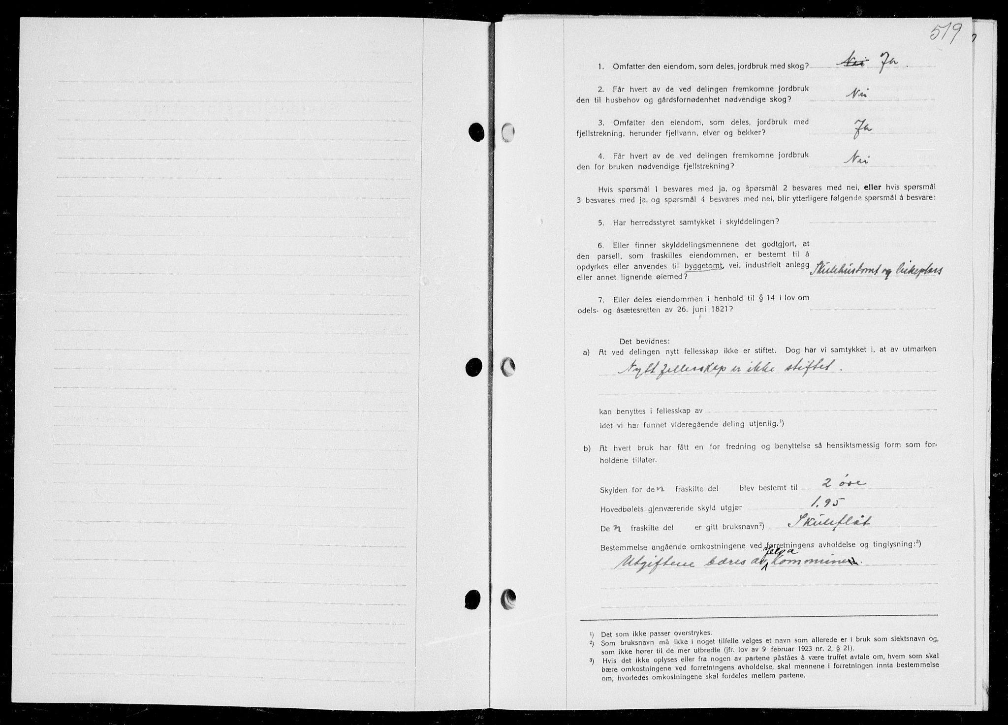 Ryfylke tingrett, SAST/A-100055/001/II/IIB/L0080: Mortgage book no. 59, 1939-1939, Diary no: : 1449/1939