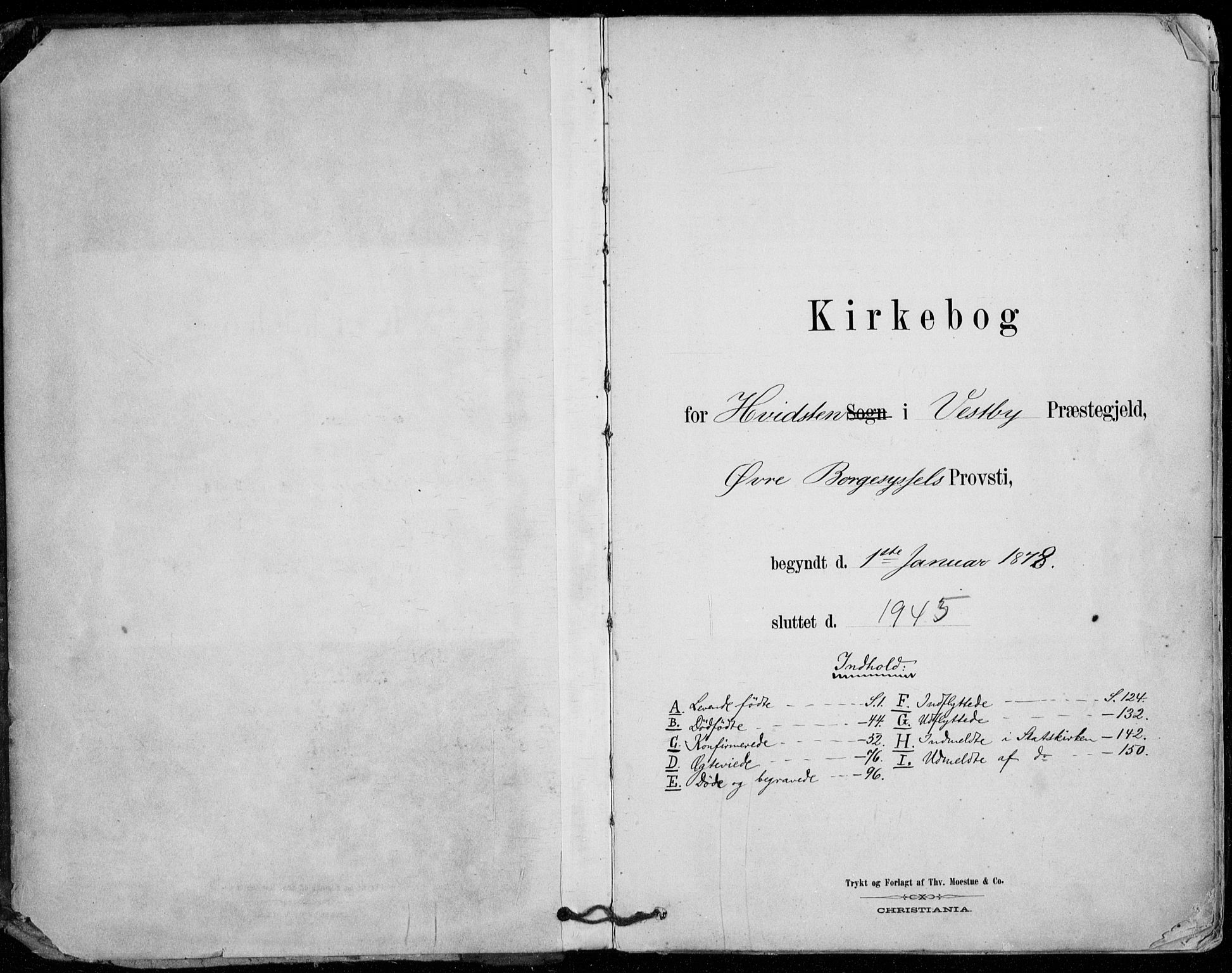 Vestby prestekontor Kirkebøker, AV/SAO-A-10893/F/Fd/L0001: Parish register (official) no. IV 1, 1878-1945