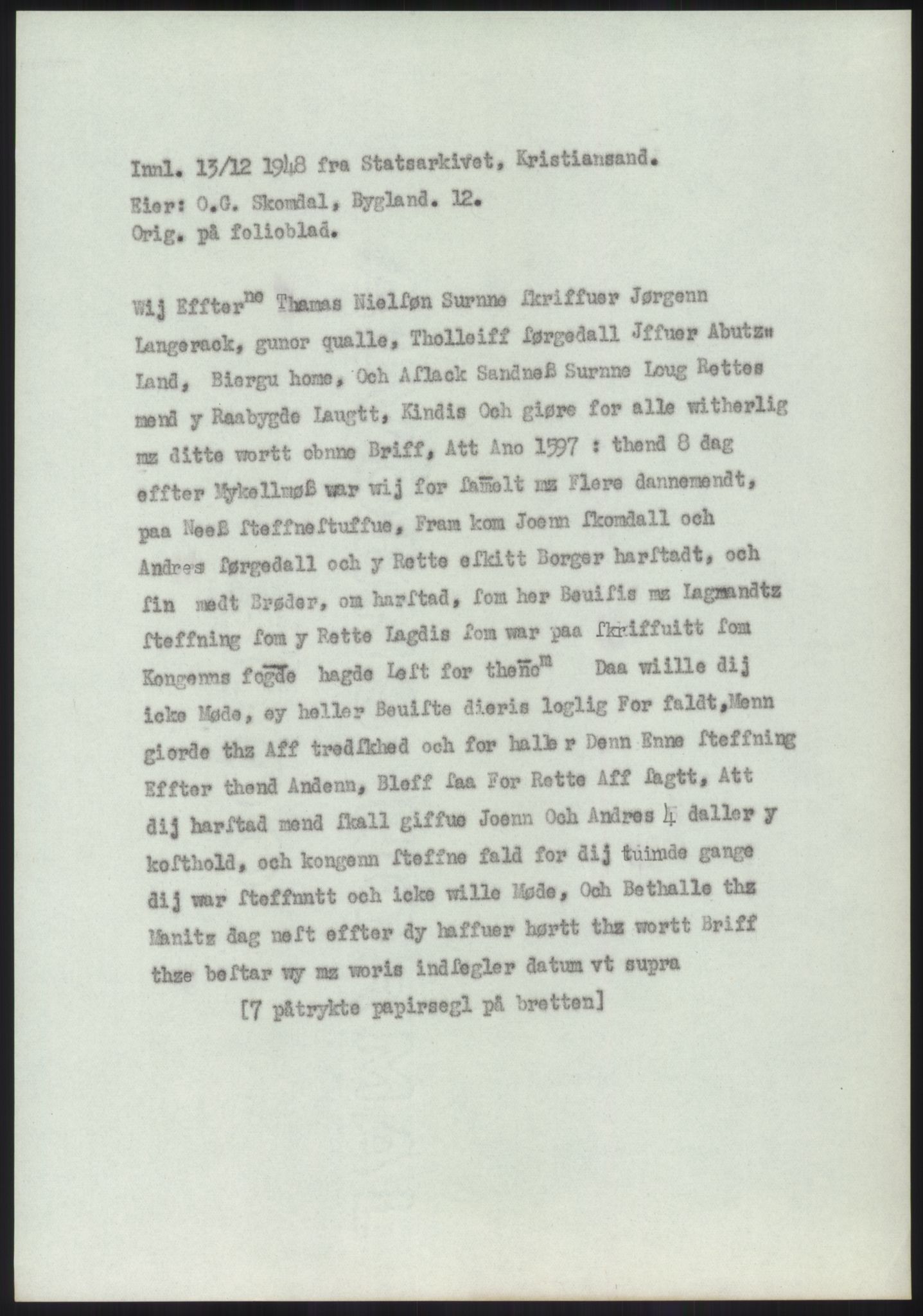 Samlinger til kildeutgivelse, Diplomavskriftsamlingen, AV/RA-EA-4053/H/Ha, p. 787