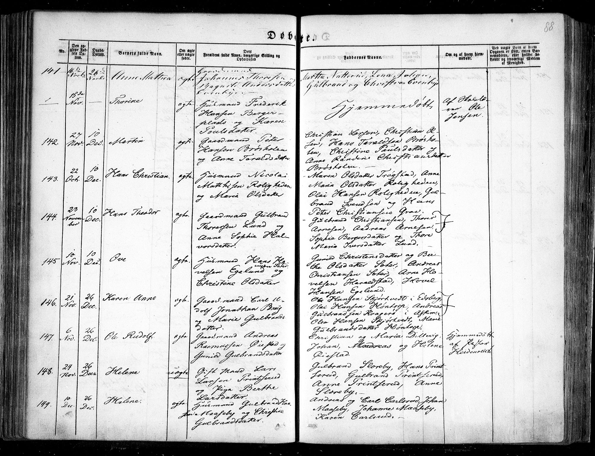 Trøgstad prestekontor Kirkebøker, SAO/A-10925/F/Fa/L0007: Parish register (official) no. I 7, 1845-1854, p. 88