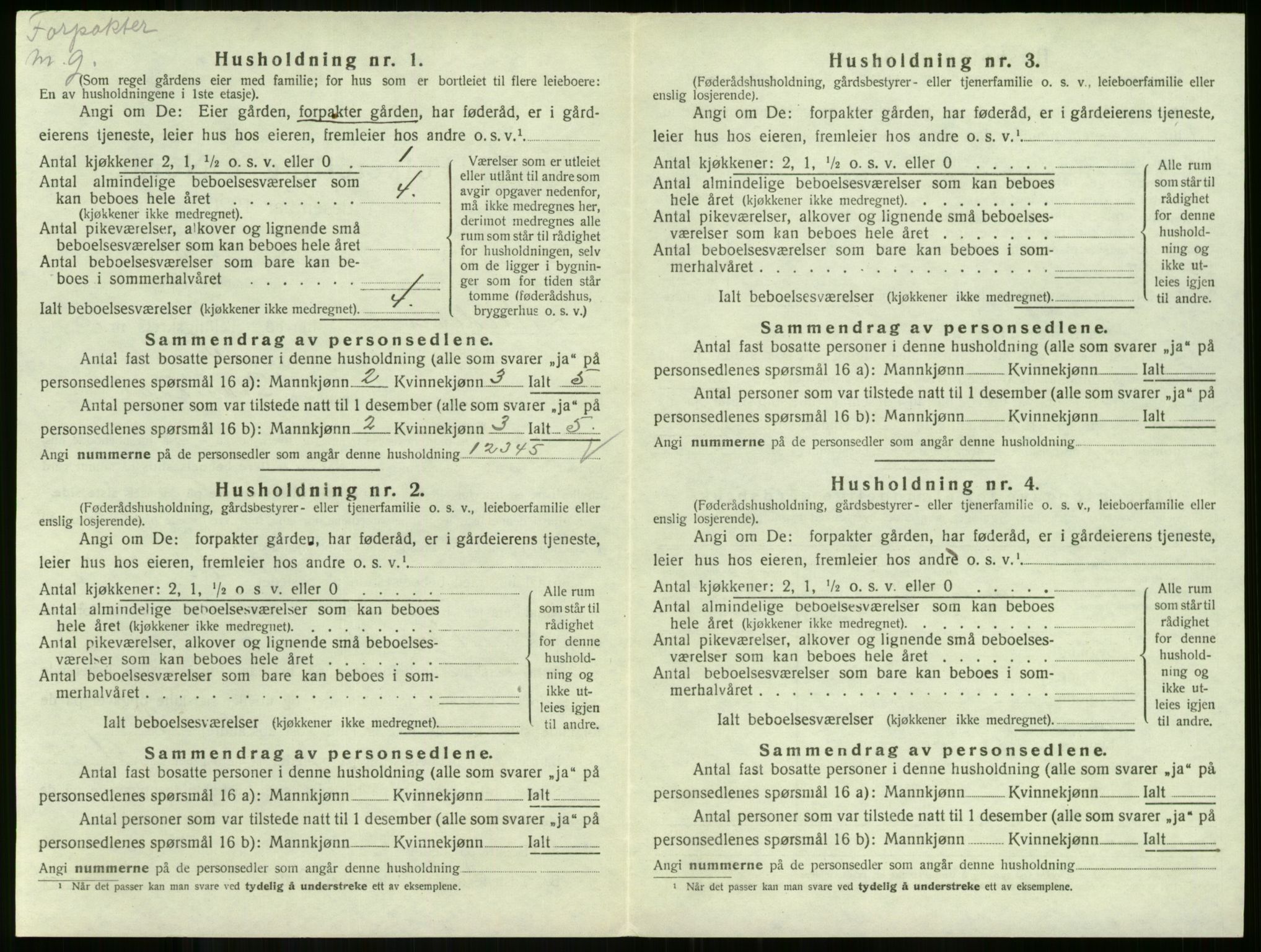 SAKO, 1920 census for Andebu, 1920, p. 854