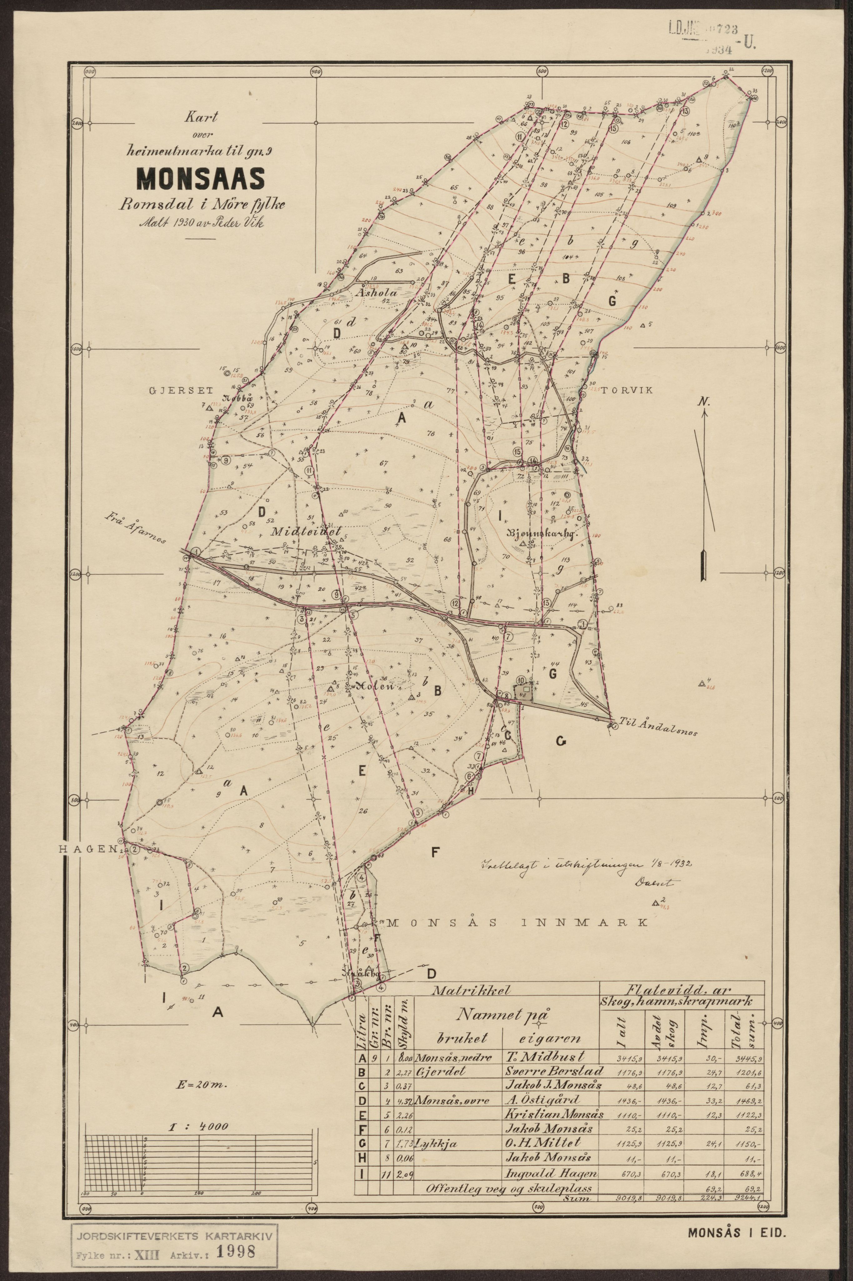 Jordskifteverkets kartarkiv, AV/RA-S-3929/T, 1859-1988, p. 2431