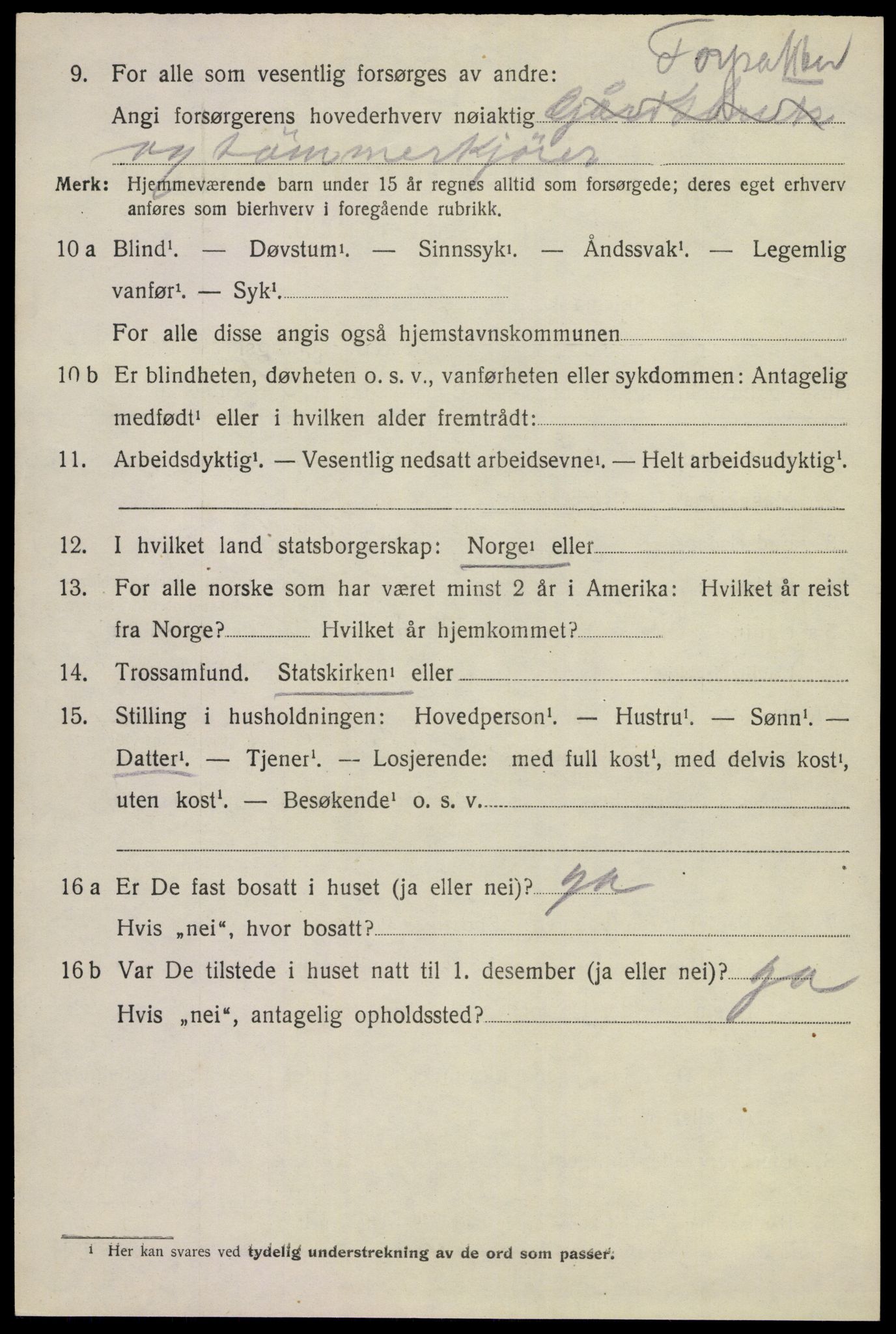 SAKO, 1920 census for Lardal, 1920, p. 5844