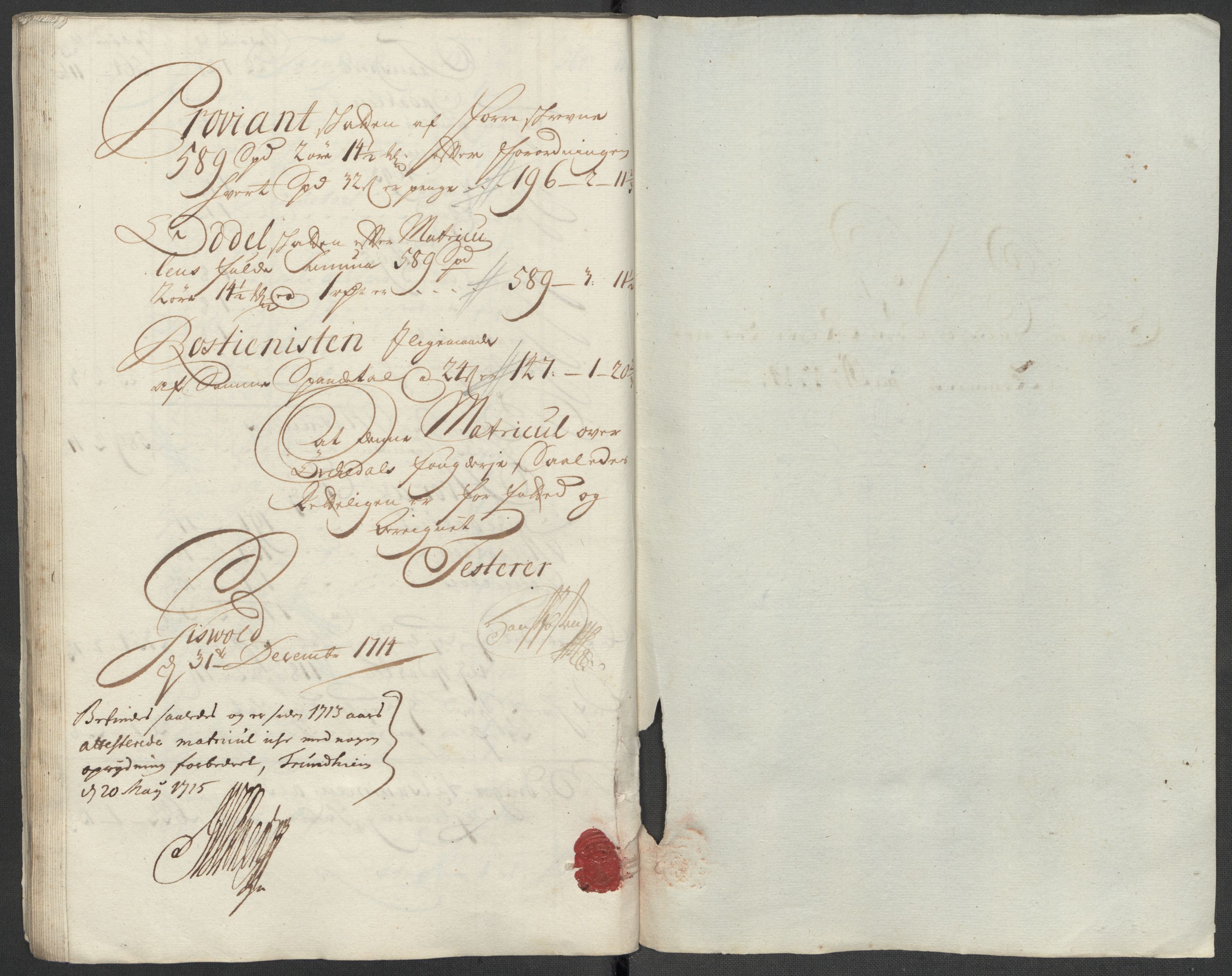 Rentekammeret inntil 1814, Reviderte regnskaper, Fogderegnskap, RA/EA-4092/R60/L3965: Fogderegnskap Orkdal og Gauldal, 1714, p. 76