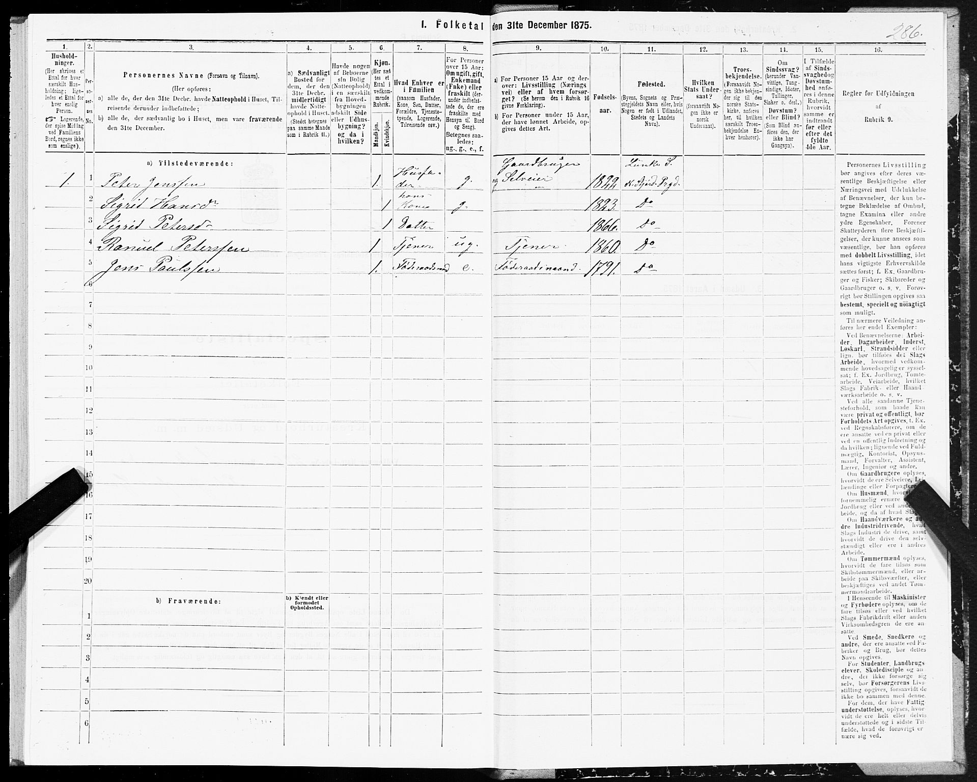 SAT, 1875 census for 1714P Nedre Stjørdal, 1875, p. 7286