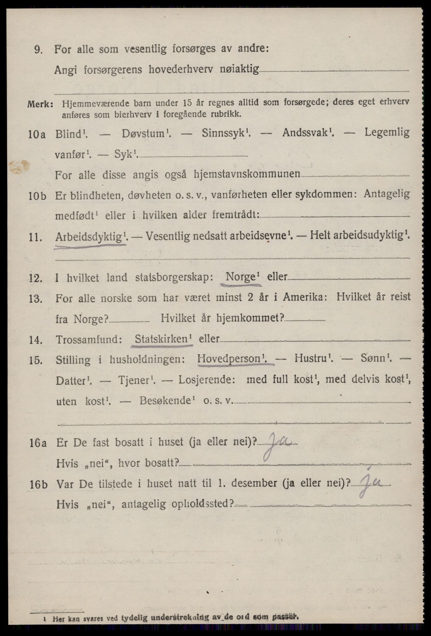 SAT, 1920 census for Aukra, 1920, p. 3190