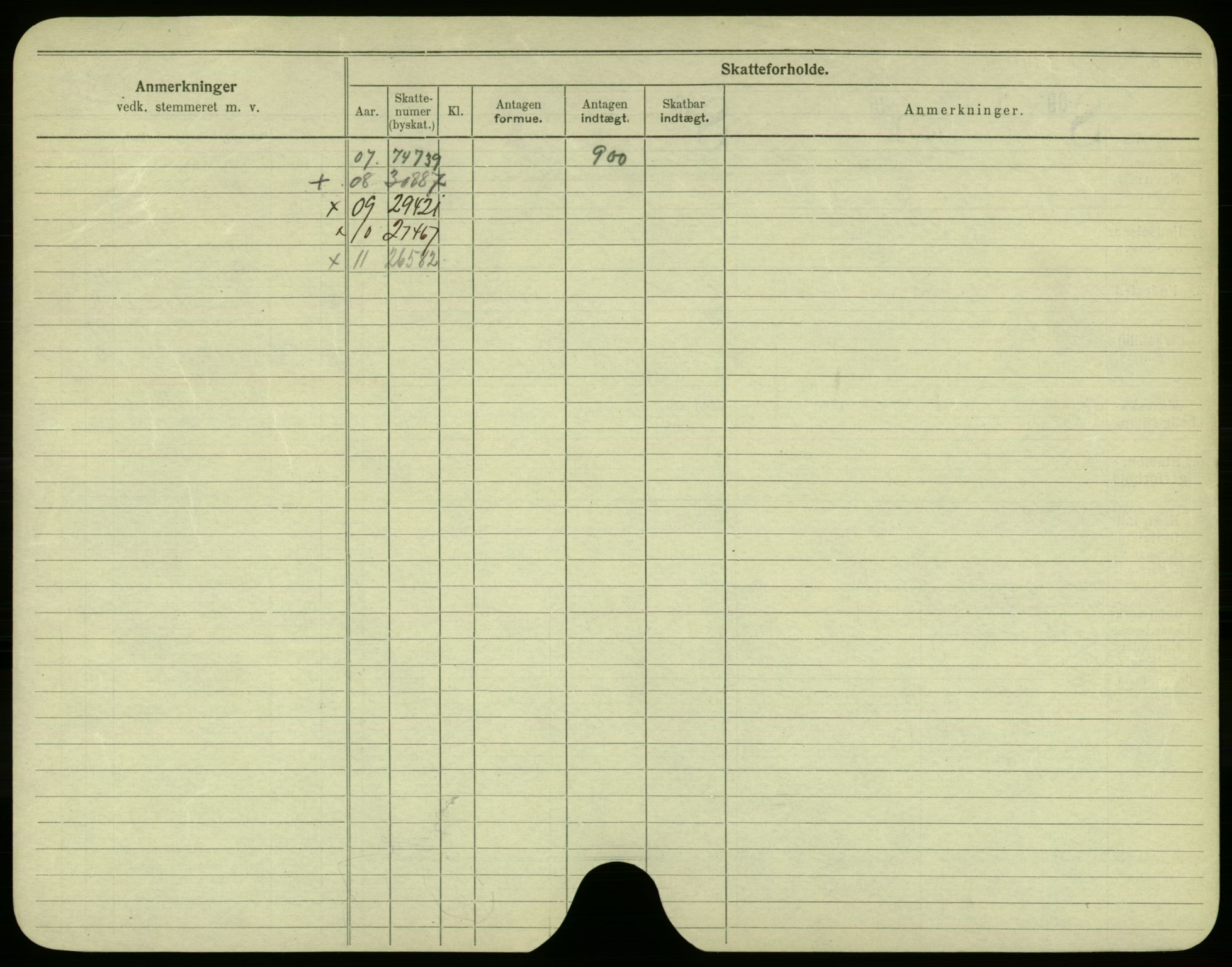 Oslo folkeregister, Registerkort, AV/SAO-A-11715/F/Fa/Fac/L0005: Menn, 1906-1914, p. 1051b