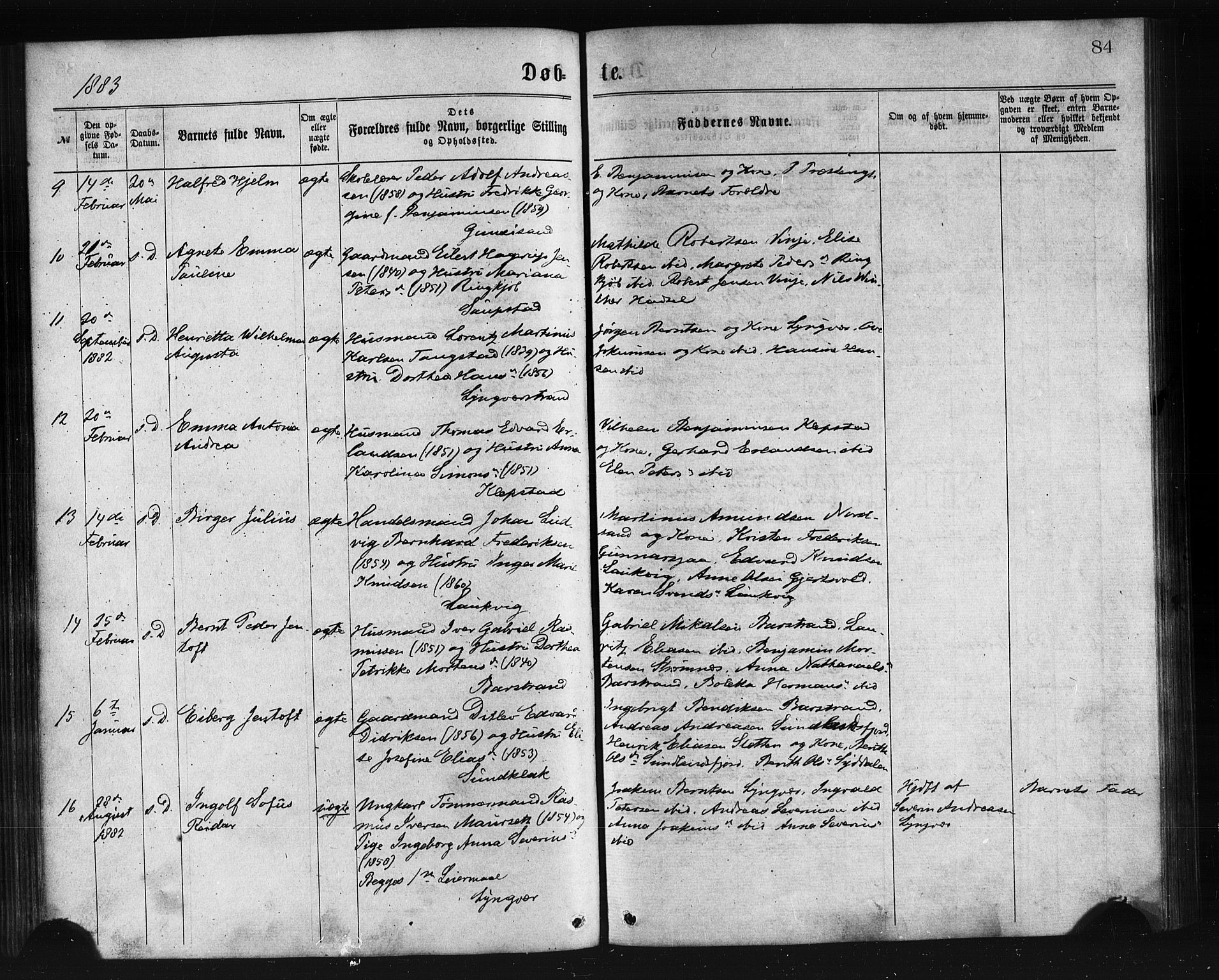 Ministerialprotokoller, klokkerbøker og fødselsregistre - Nordland, SAT/A-1459/876/L1096: Parish register (official) no. 876A02, 1870-1886, p. 84