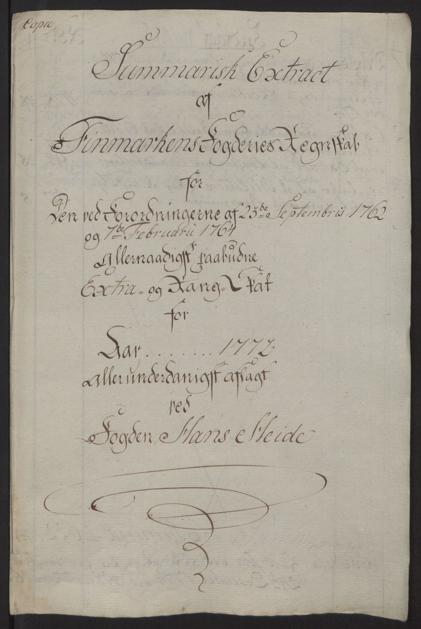 Rentekammeret inntil 1814, Reviderte regnskaper, Fogderegnskap, AV/RA-EA-4092/R69/L4910: Ekstraskatten  Finnmark/Vardøhus, 1762-1772, p. 441