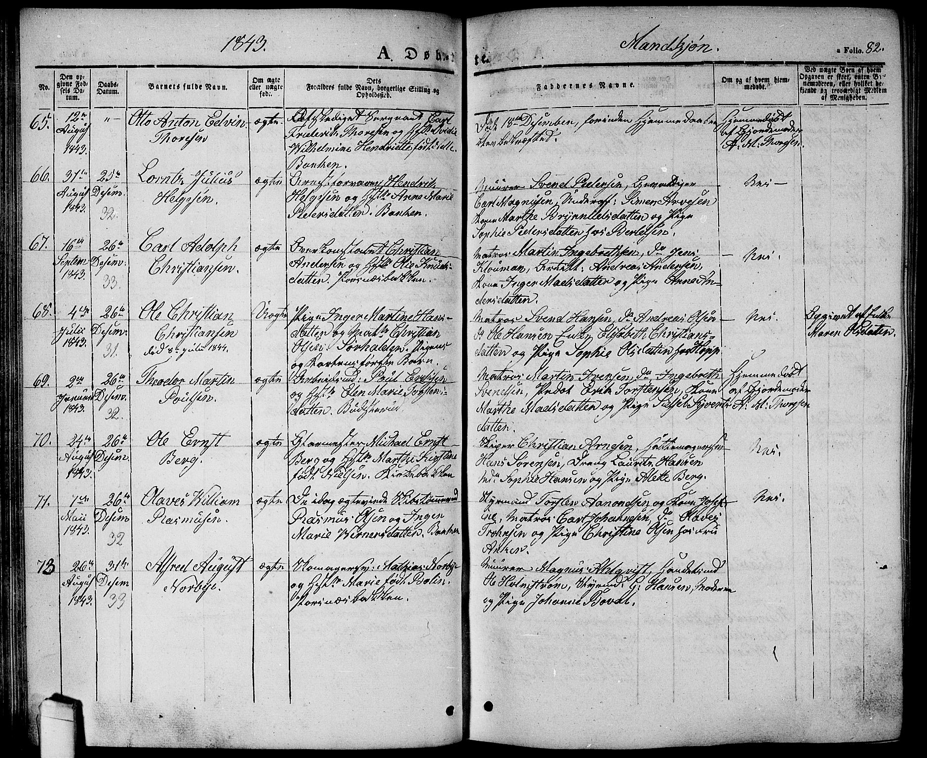 Halden prestekontor Kirkebøker, SAO/A-10909/G/Ga/L0003: Parish register (copy) no. 3, 1834-1844, p. 82