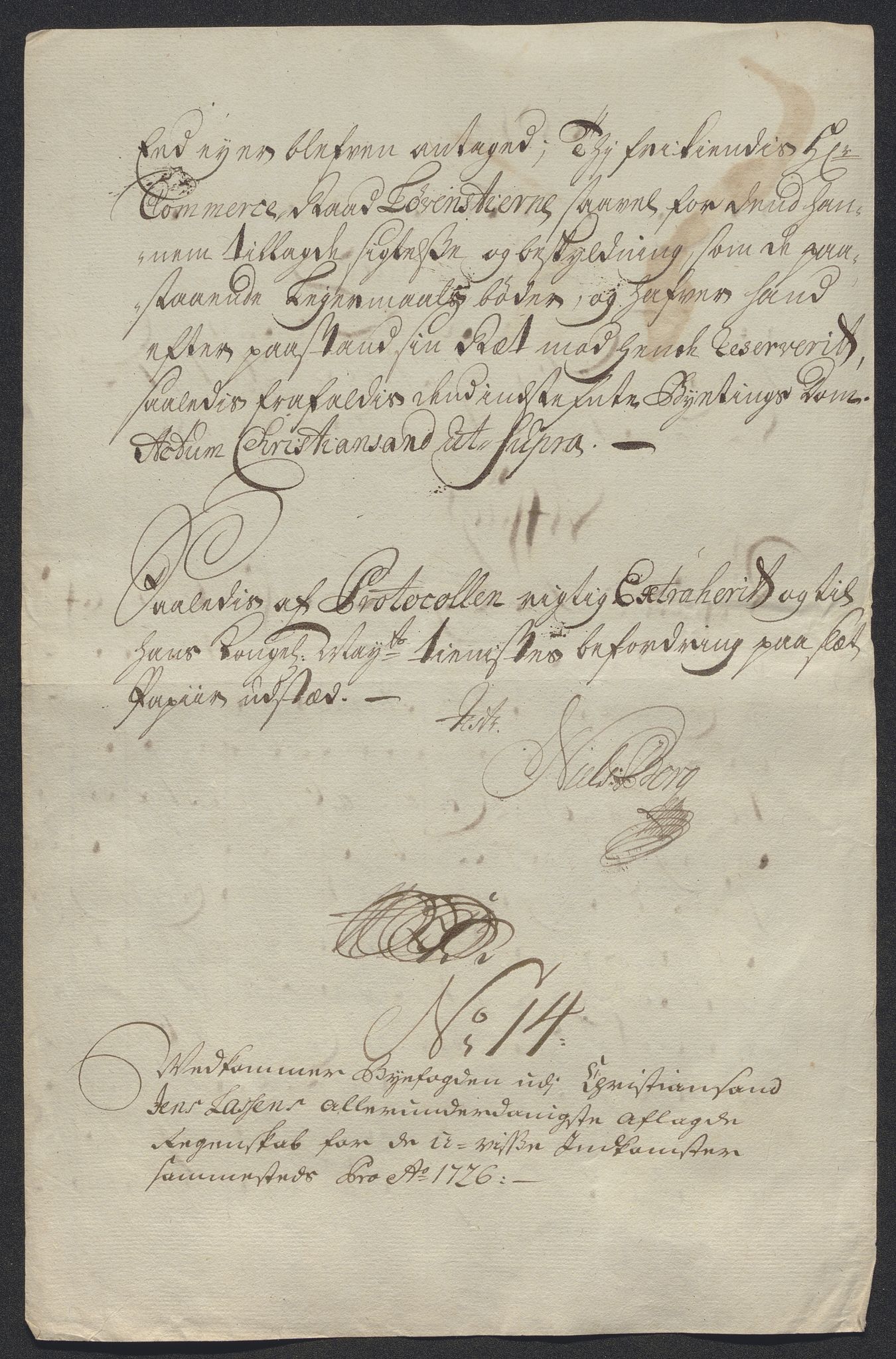 Rentekammeret inntil 1814, Reviderte regnskaper, Byregnskaper, AV/RA-EA-4066/R/Rm/L0286: [M19] Sikt og sakefall, 1719-1727, p. 593