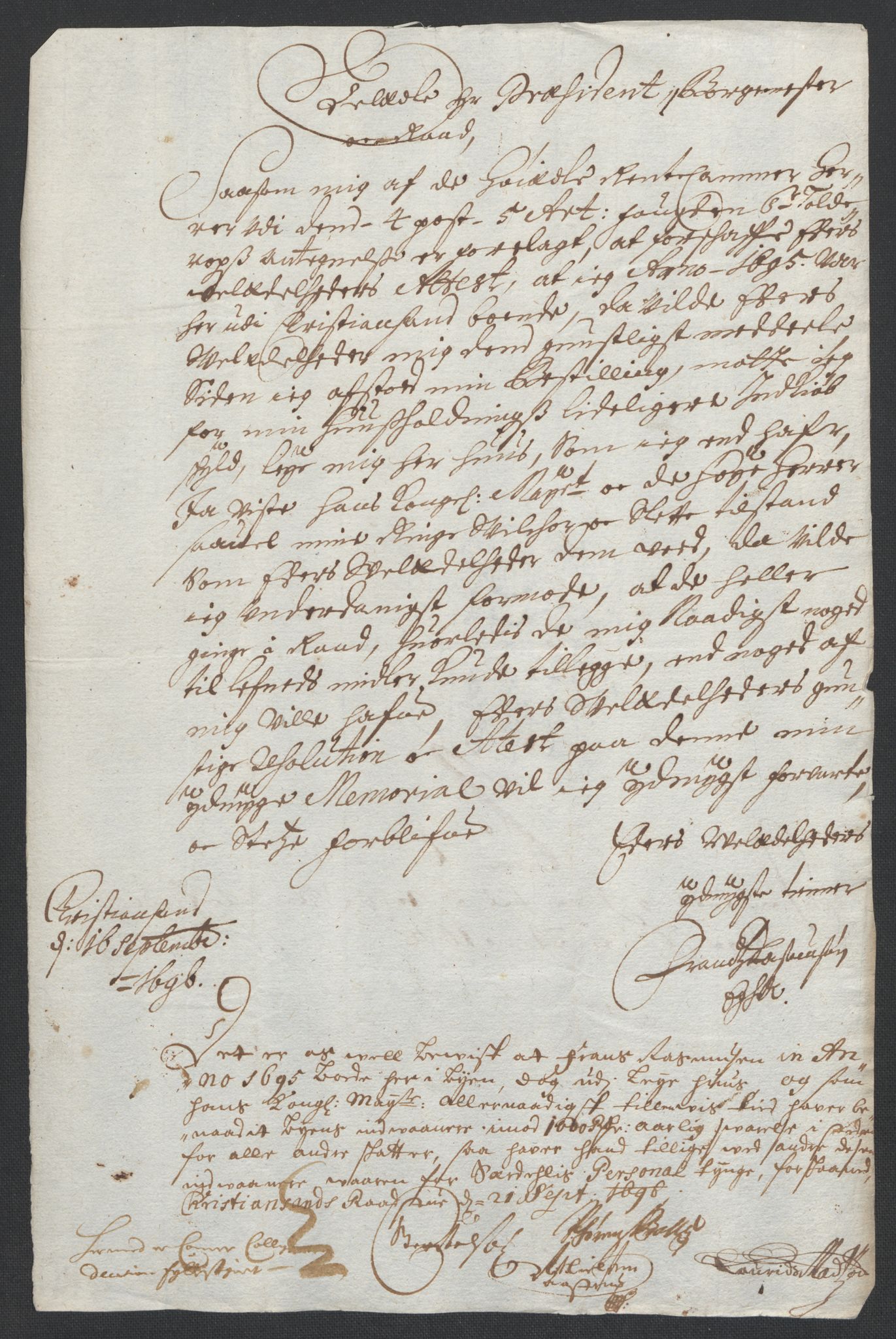 Rentekammeret inntil 1814, Reviderte regnskaper, Fogderegnskap, AV/RA-EA-4092/R43/L2546: Fogderegnskap Lista og Mandal, 1696-1697, p. 32