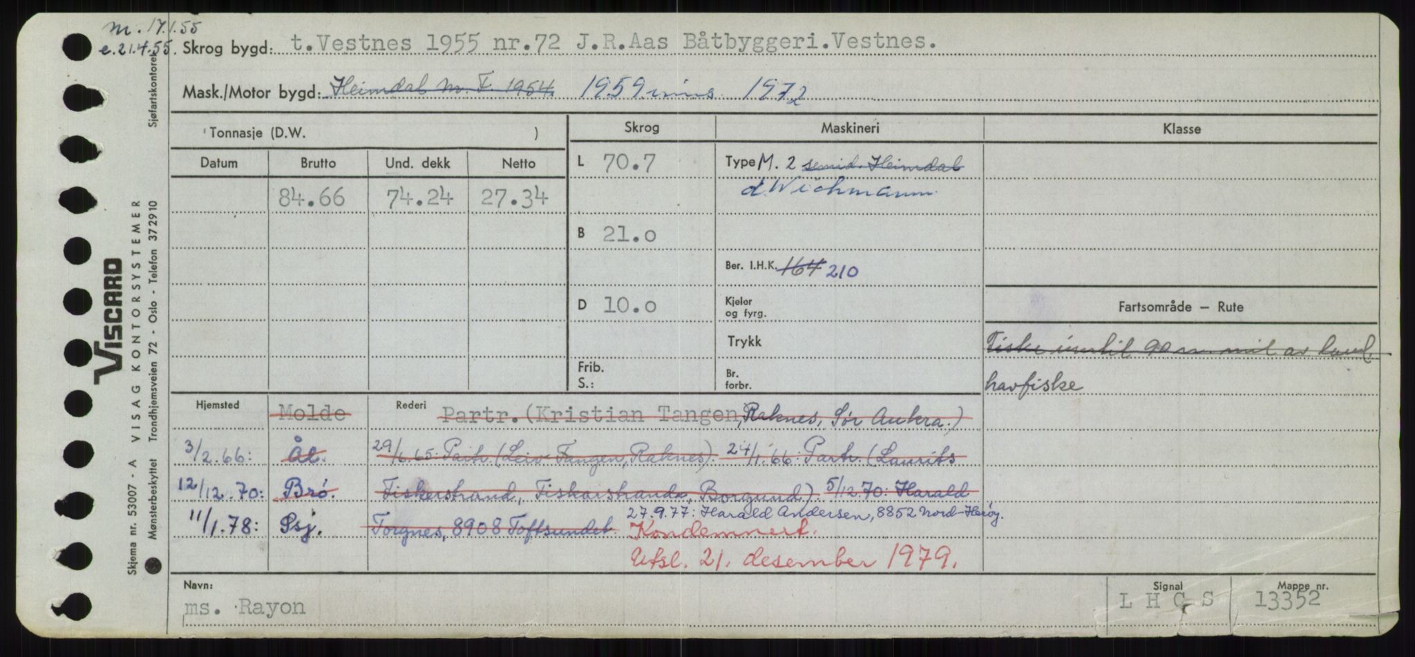 Sjøfartsdirektoratet med forløpere, Skipsmålingen, RA/S-1627/H/Hd/L0030: Fartøy, Q-Riv, p. 293