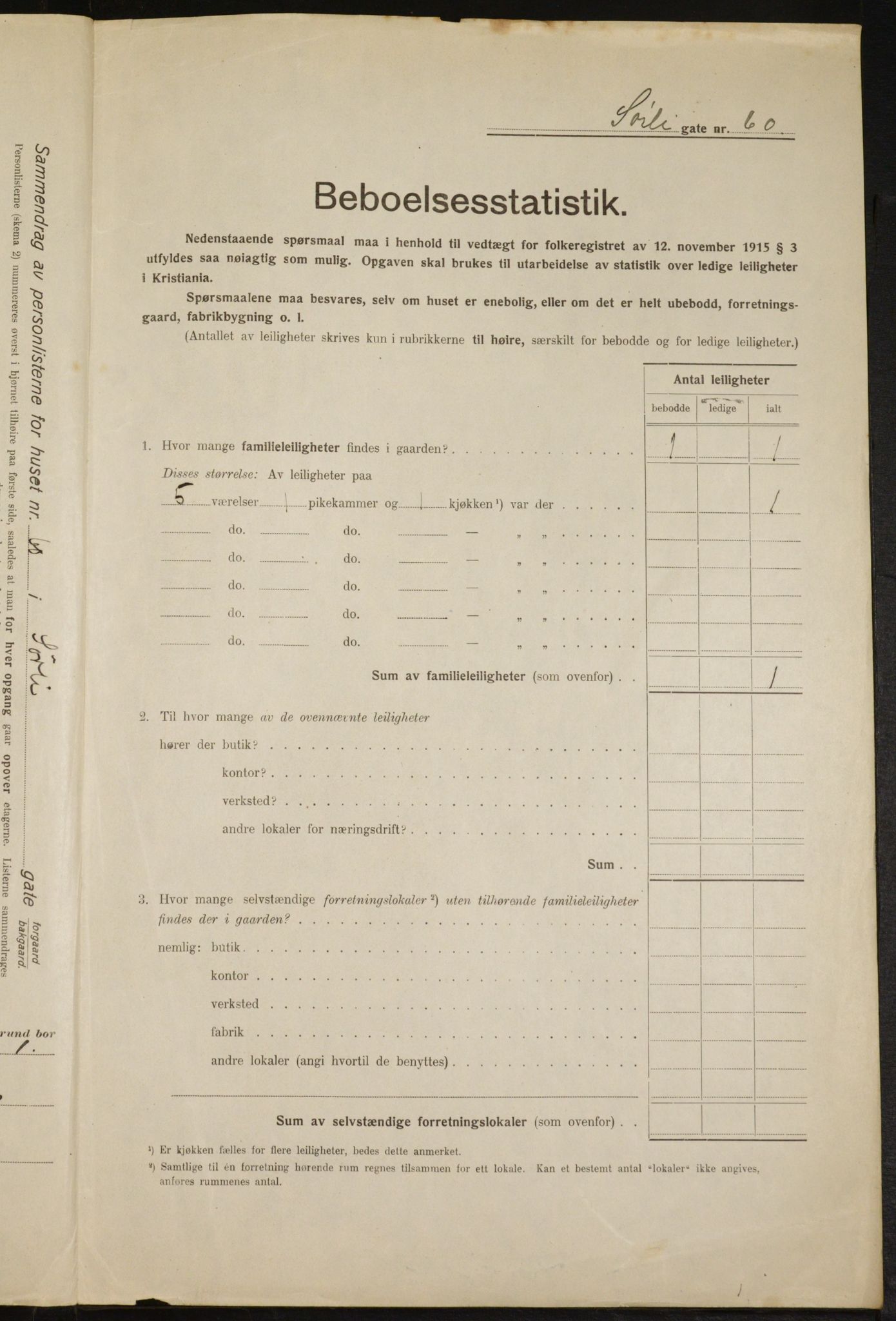 OBA, Municipal Census 1916 for Kristiania, 1916, p. 109883