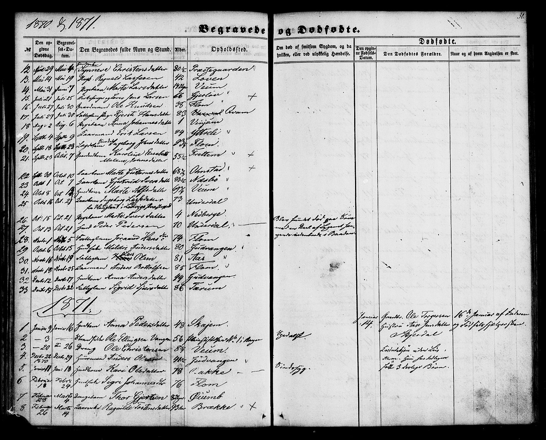 Aurland sokneprestembete, SAB/A-99937/H/Ha/Haa/L0011: Parish register (official) no. A 11, 1857-1879, p. 30