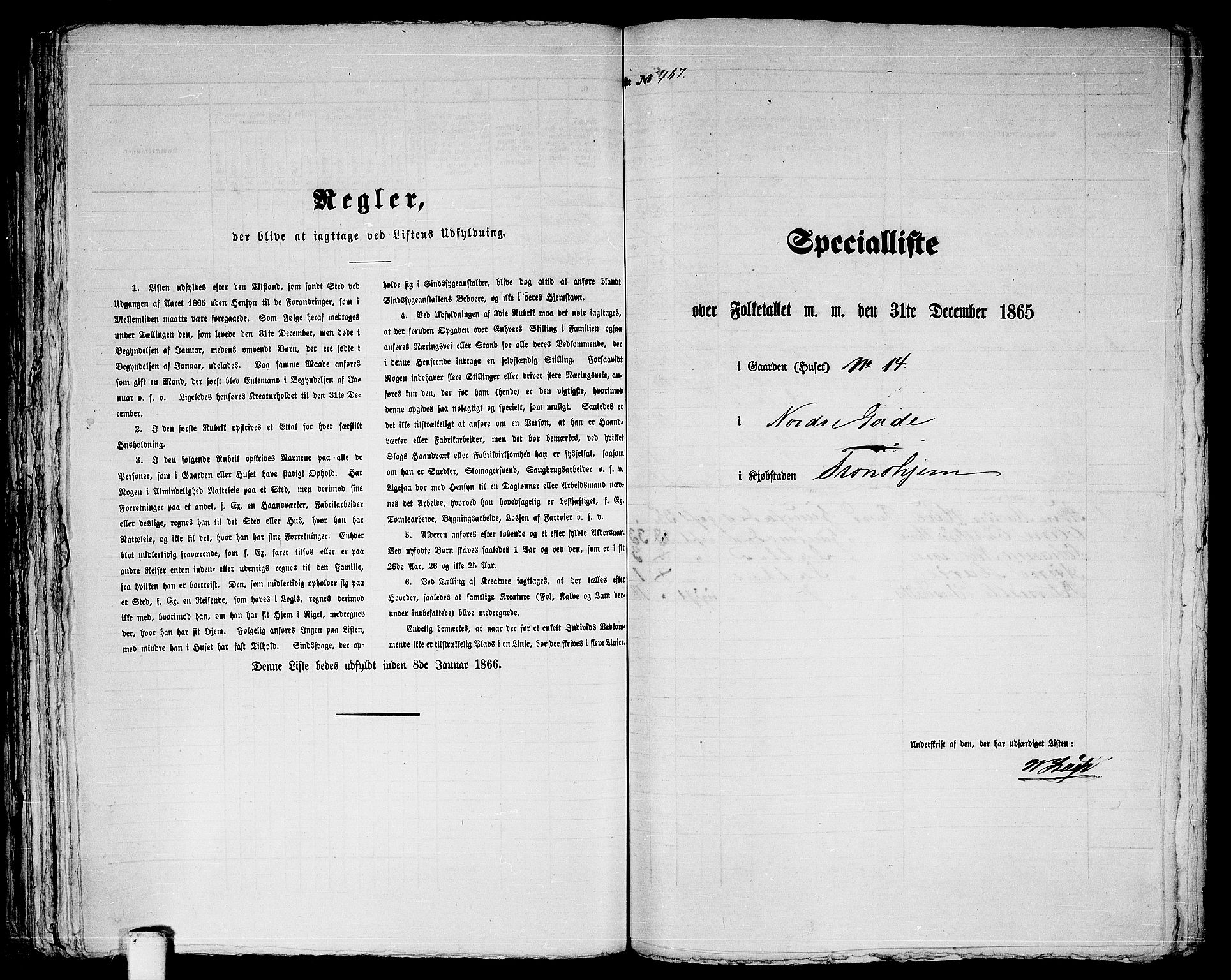 RA, 1865 census for Trondheim, 1865, p. 978