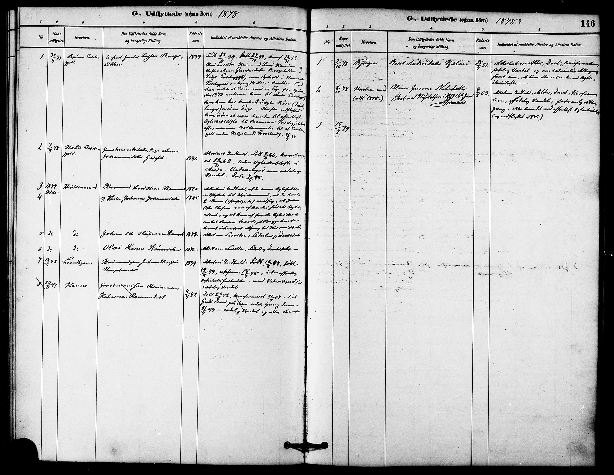 Ministerialprotokoller, klokkerbøker og fødselsregistre - Møre og Romsdal, SAT/A-1454/578/L0906: Parish register (official) no. 578A05, 1878-1886, p. 146