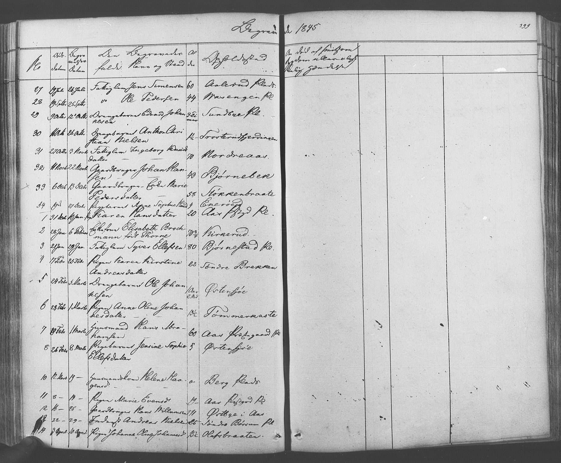 Ås prestekontor Kirkebøker, AV/SAO-A-10894/F/Fa/L0006: Parish register (official) no. I 6, 1841-1853, p. 398-399